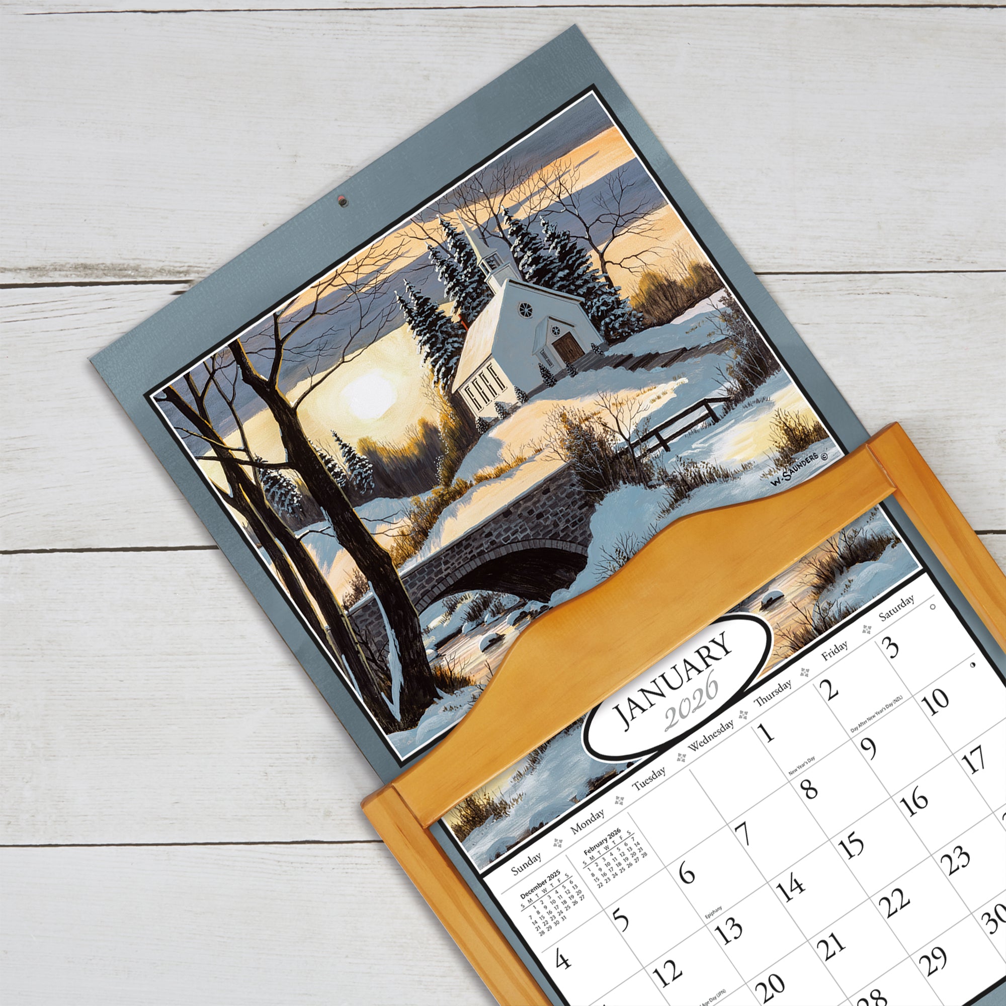 2026 LANG Country Churches - Deluxe Wall Calendar