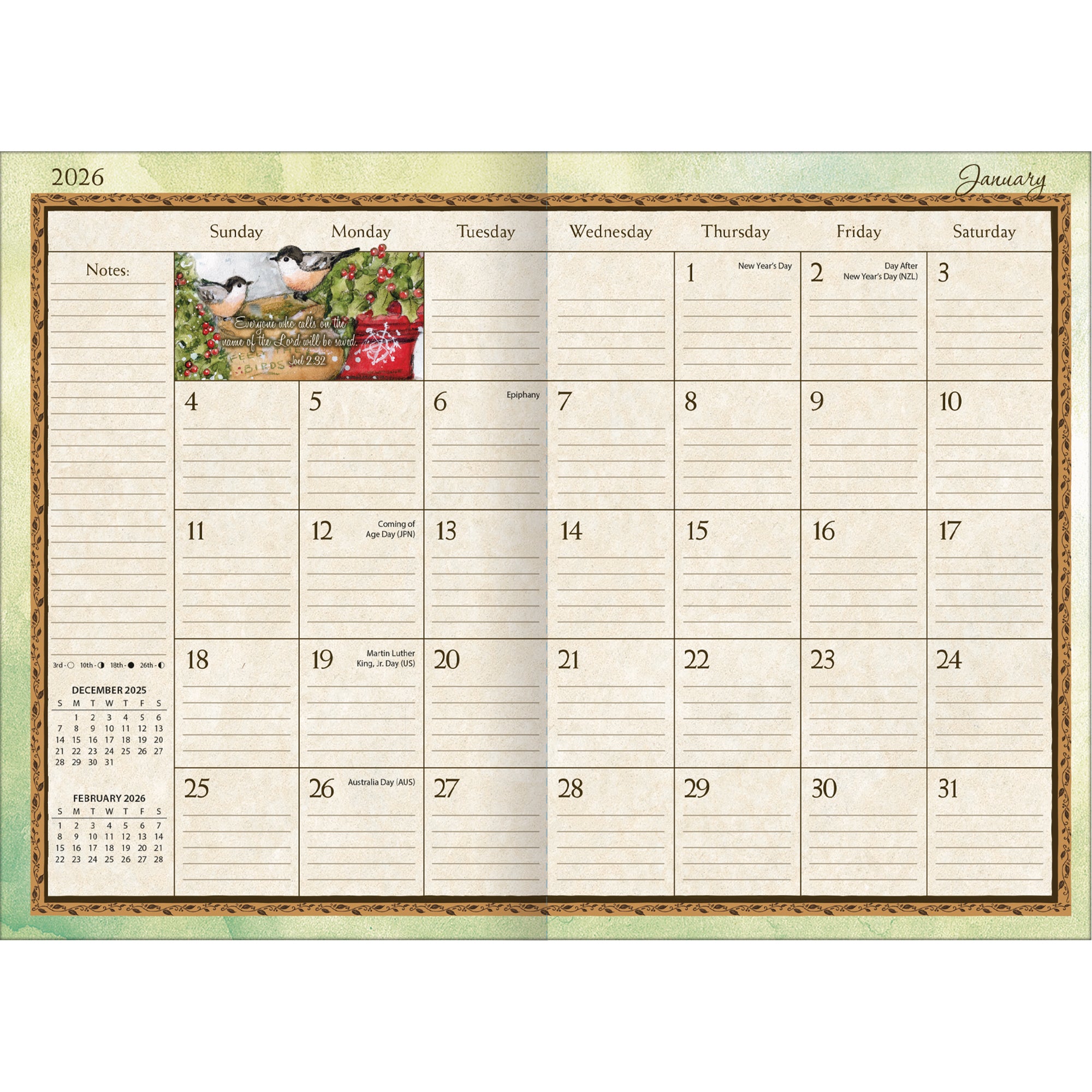 2026 LANG Bountiful Blessings - 13 Month Monthly Pocket Diary/Planner