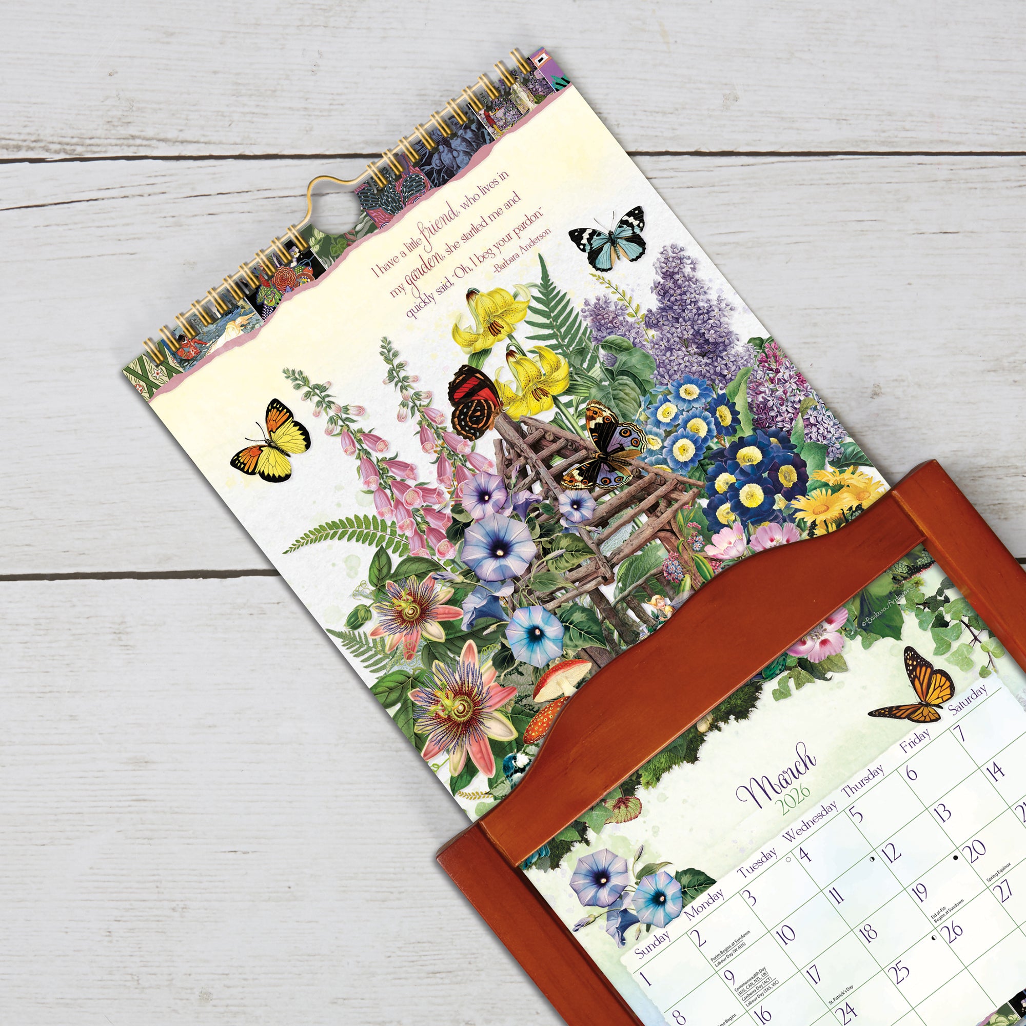 2026 LANG Garden Botanicals - Slim Vertical Wall Calendar