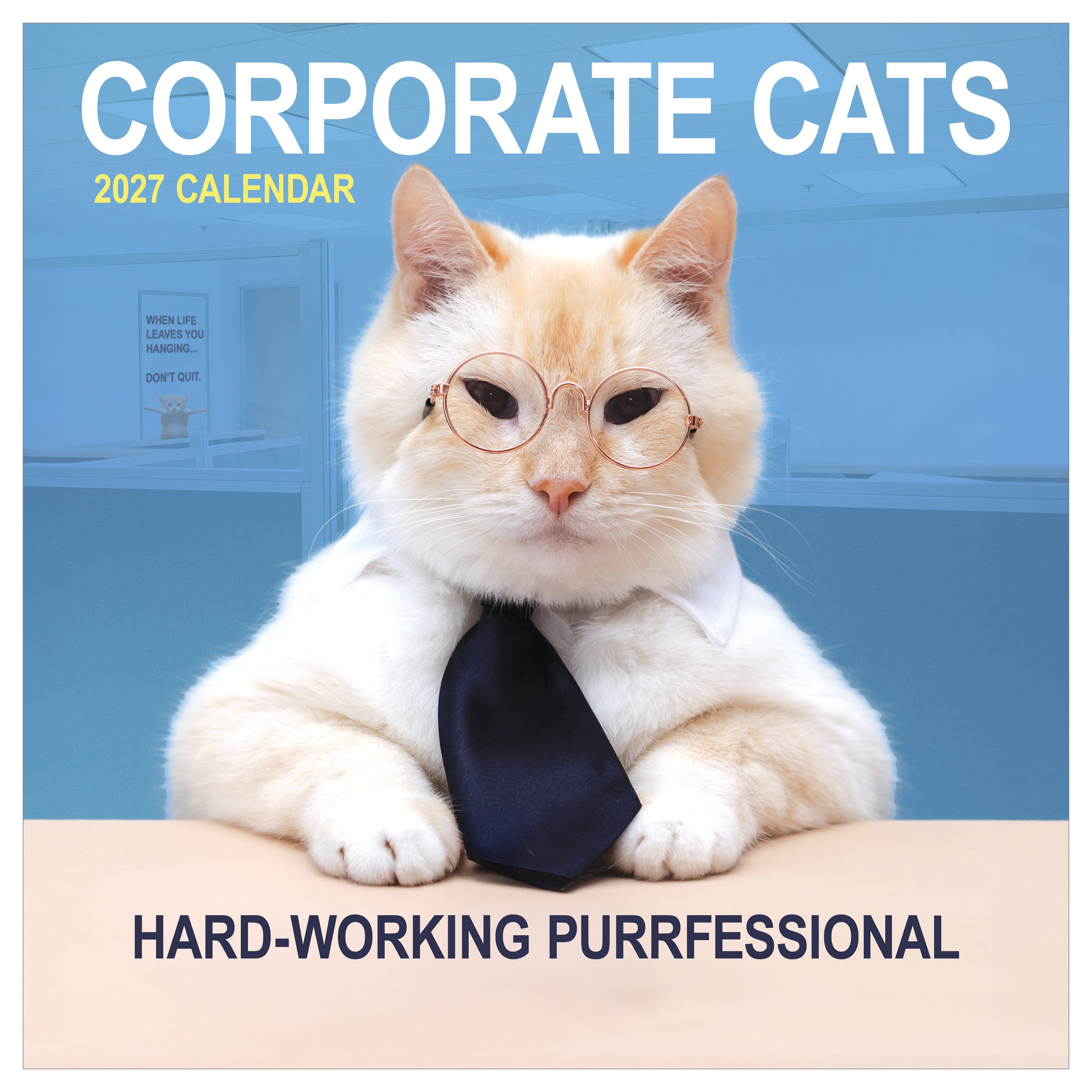 2027 Corporate Cats - Square Wall Calendar