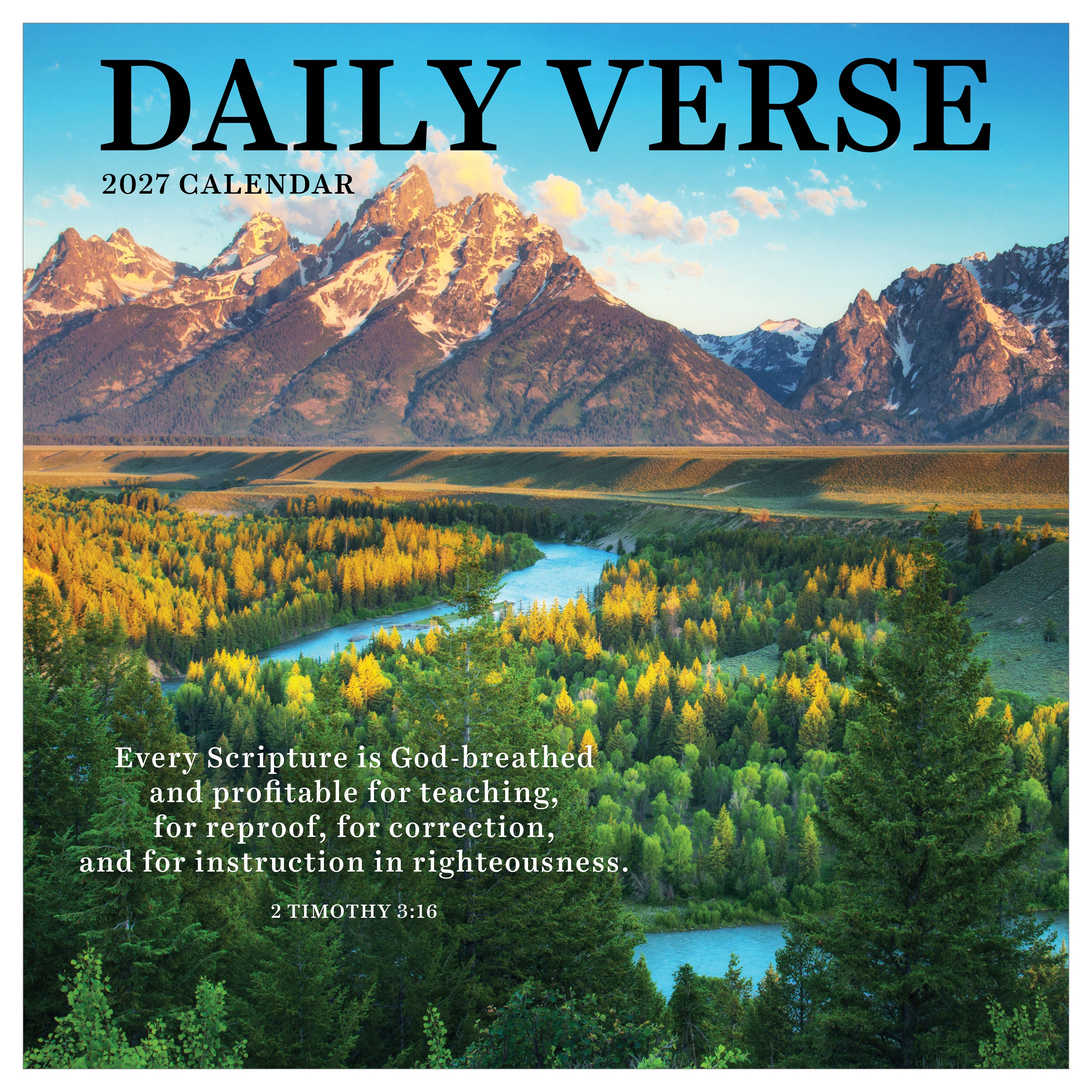 2027 Daily Verse - Square Wall Calendar