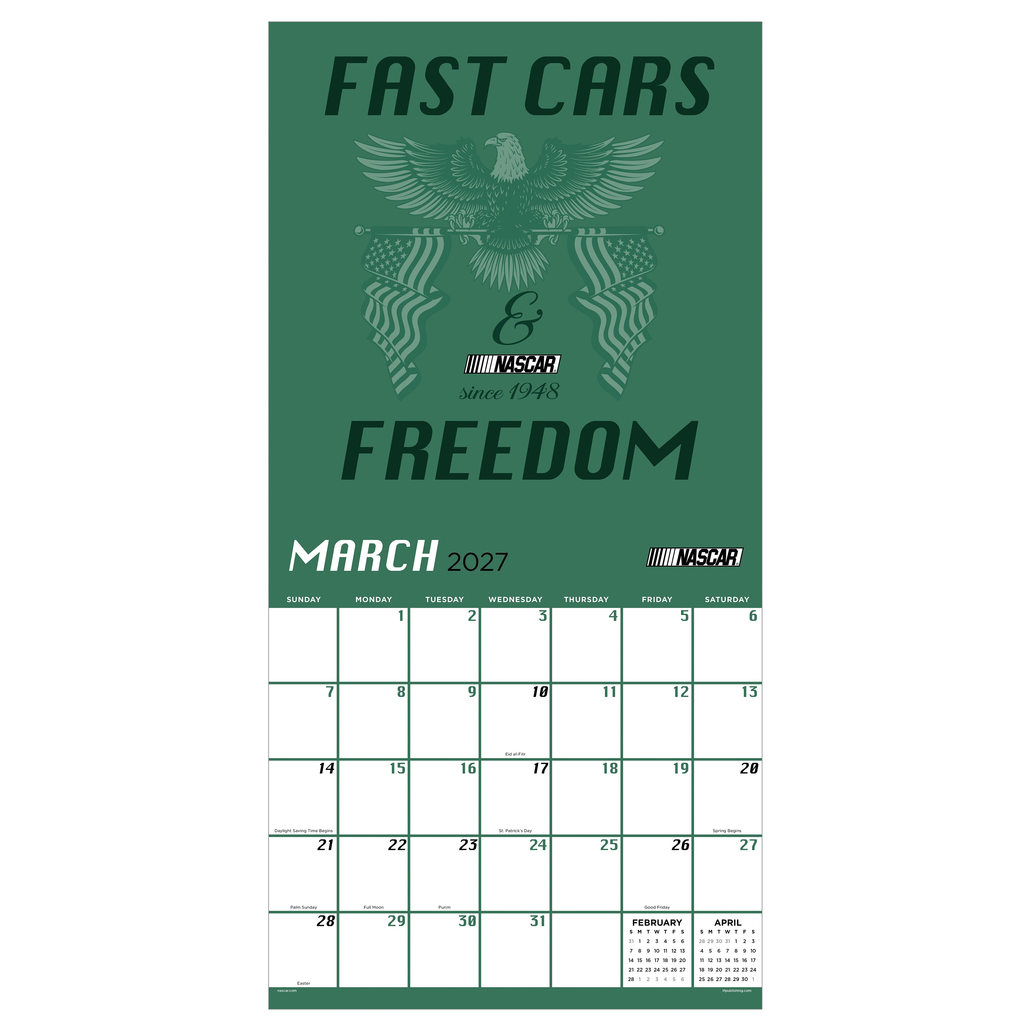 2027 Nascar Trend - Square Wall Calendar
