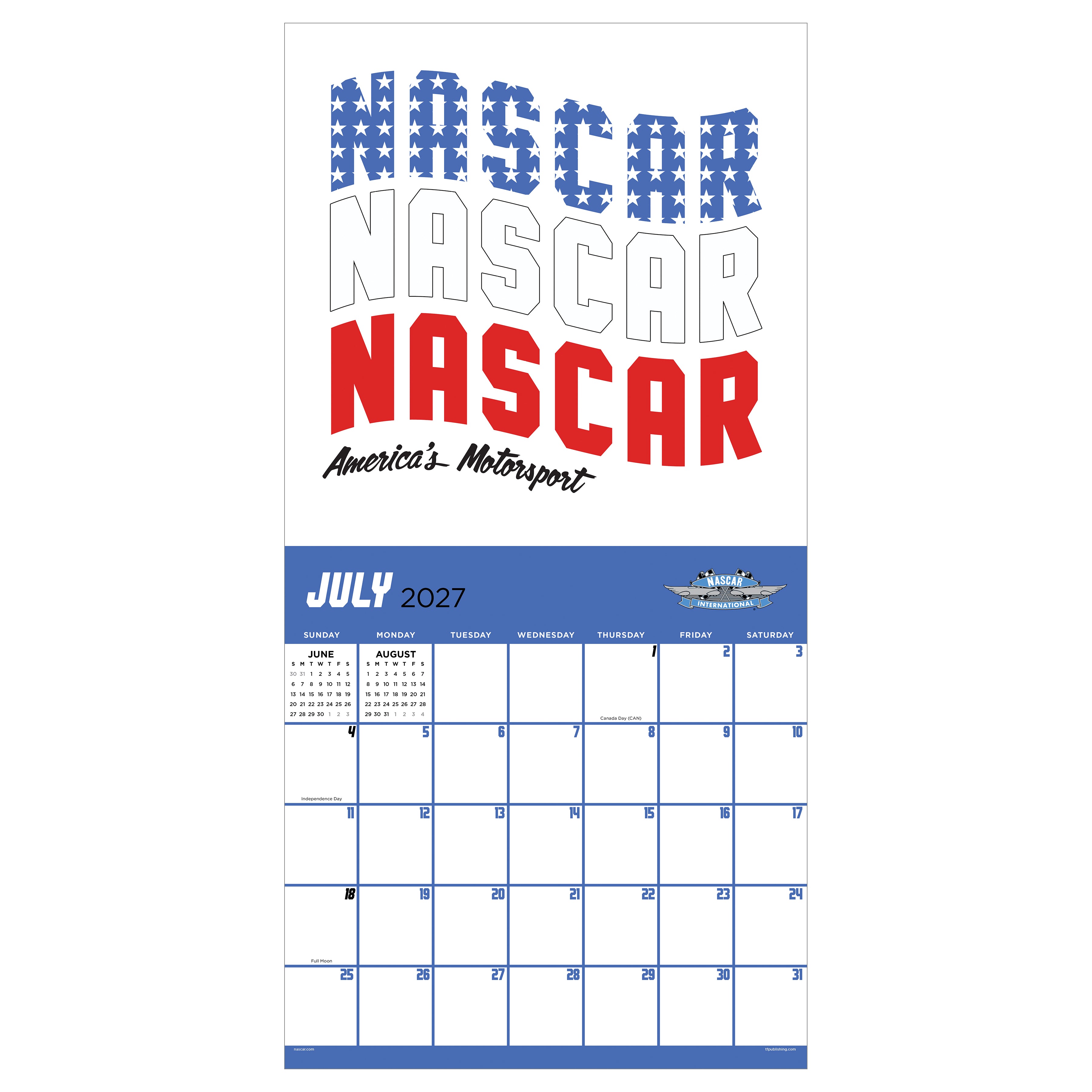 2027 Nascar Trend - Square Wall Calendar