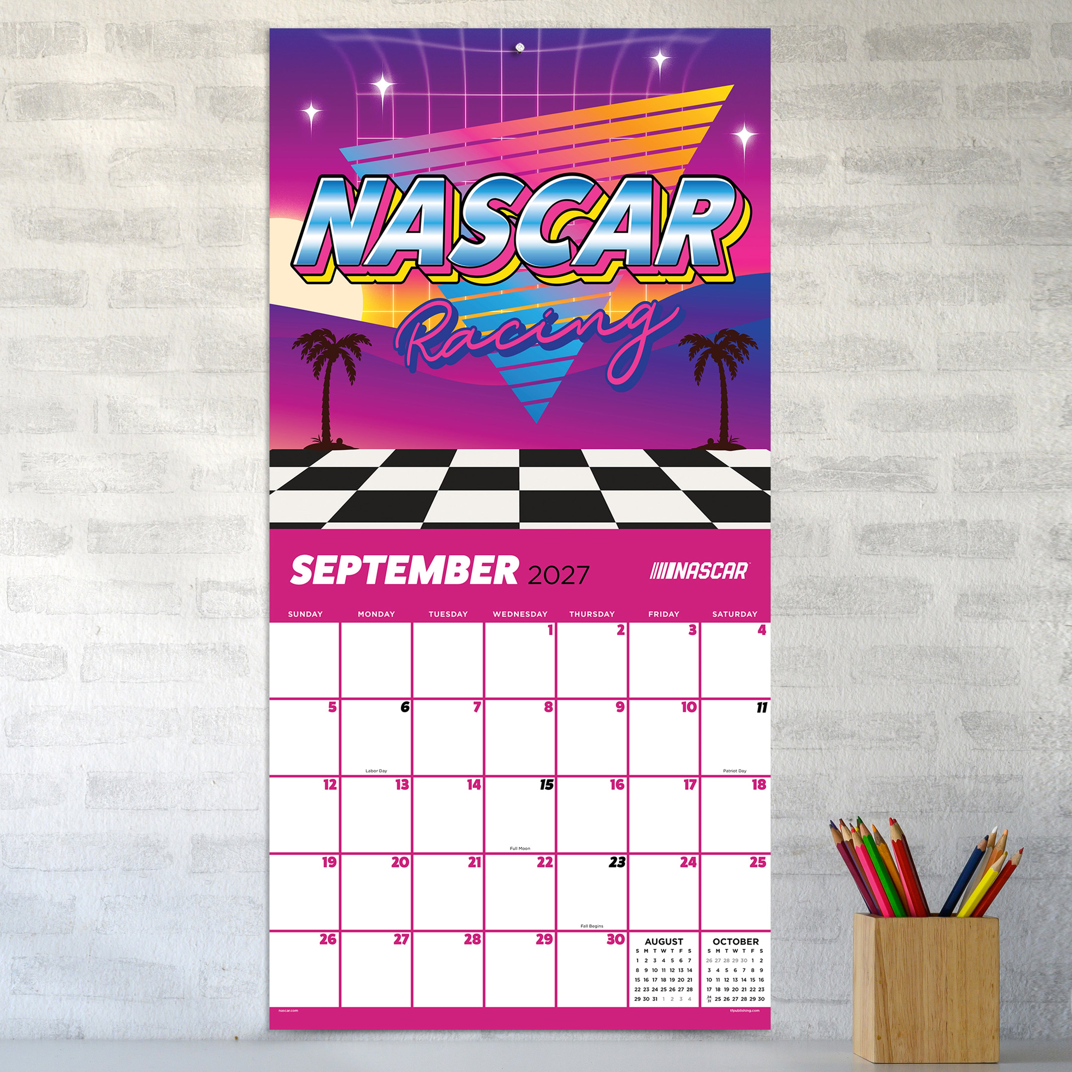 2027 Nascar Trend - Square Wall Calendar