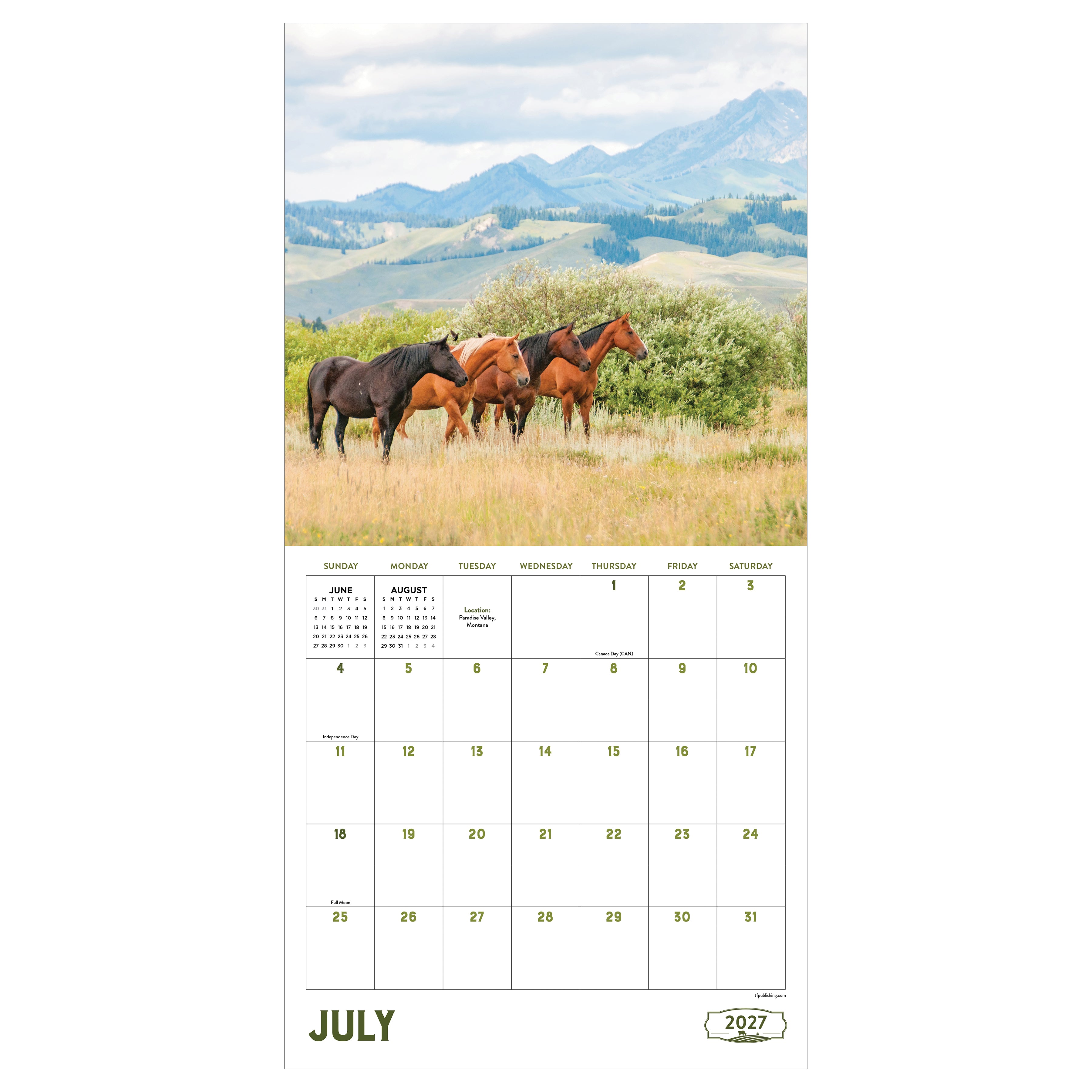 2027 Ranch Life - Square Wall Calendar