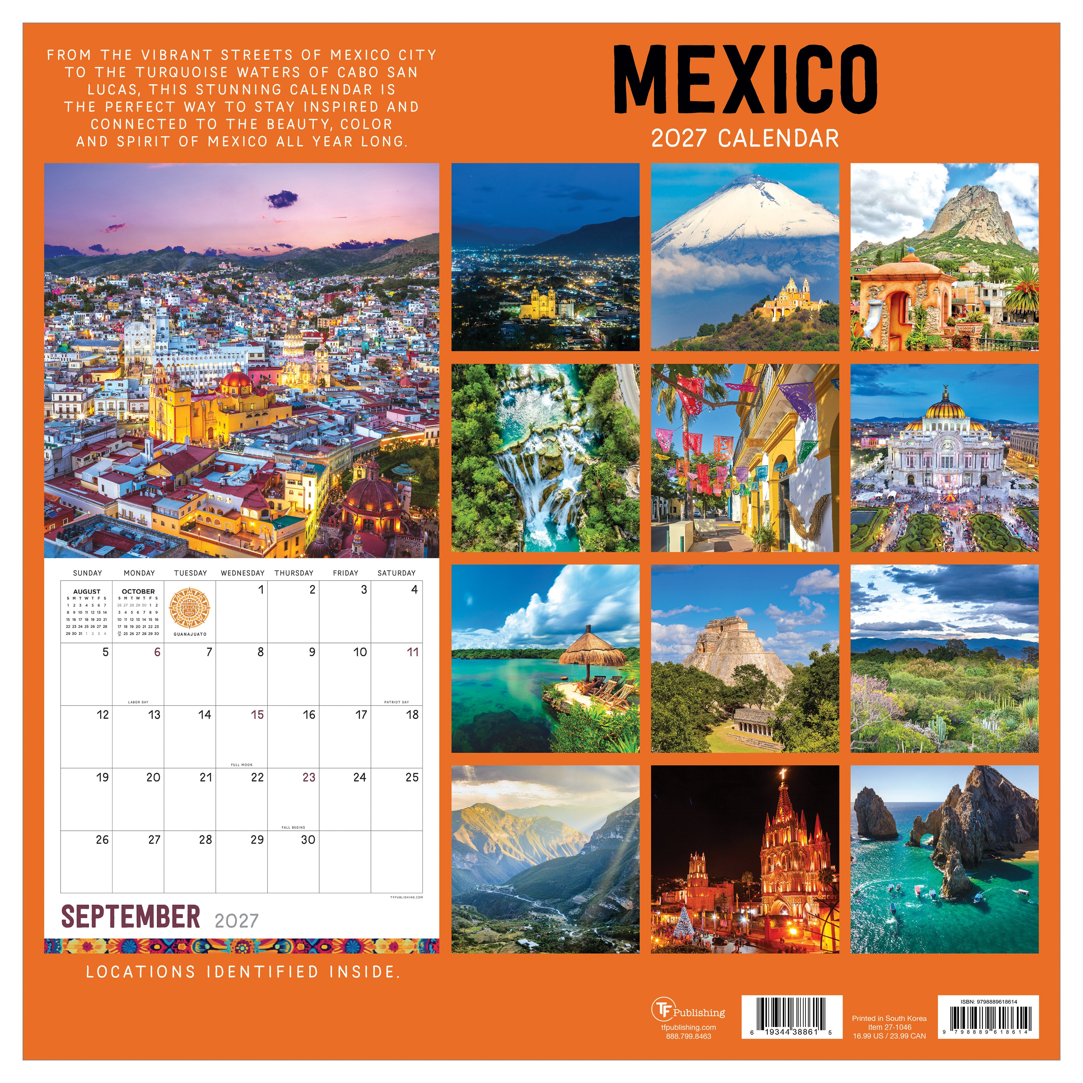 2027 Mexico - Square Wall Calendar