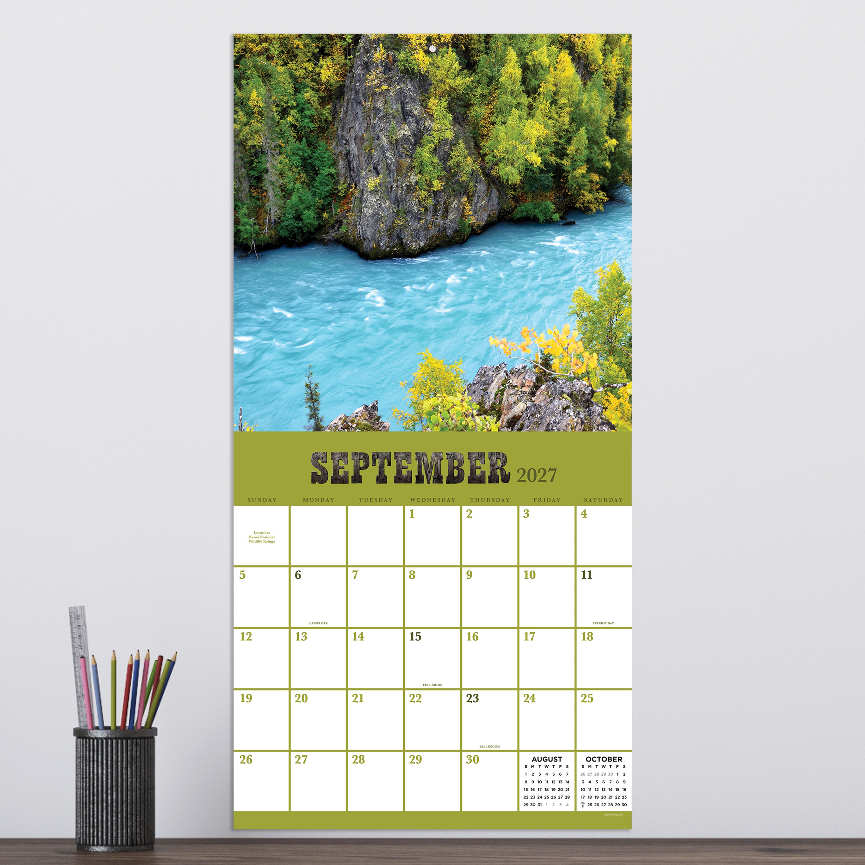 2027 Alaska - Square Wall Calendar
