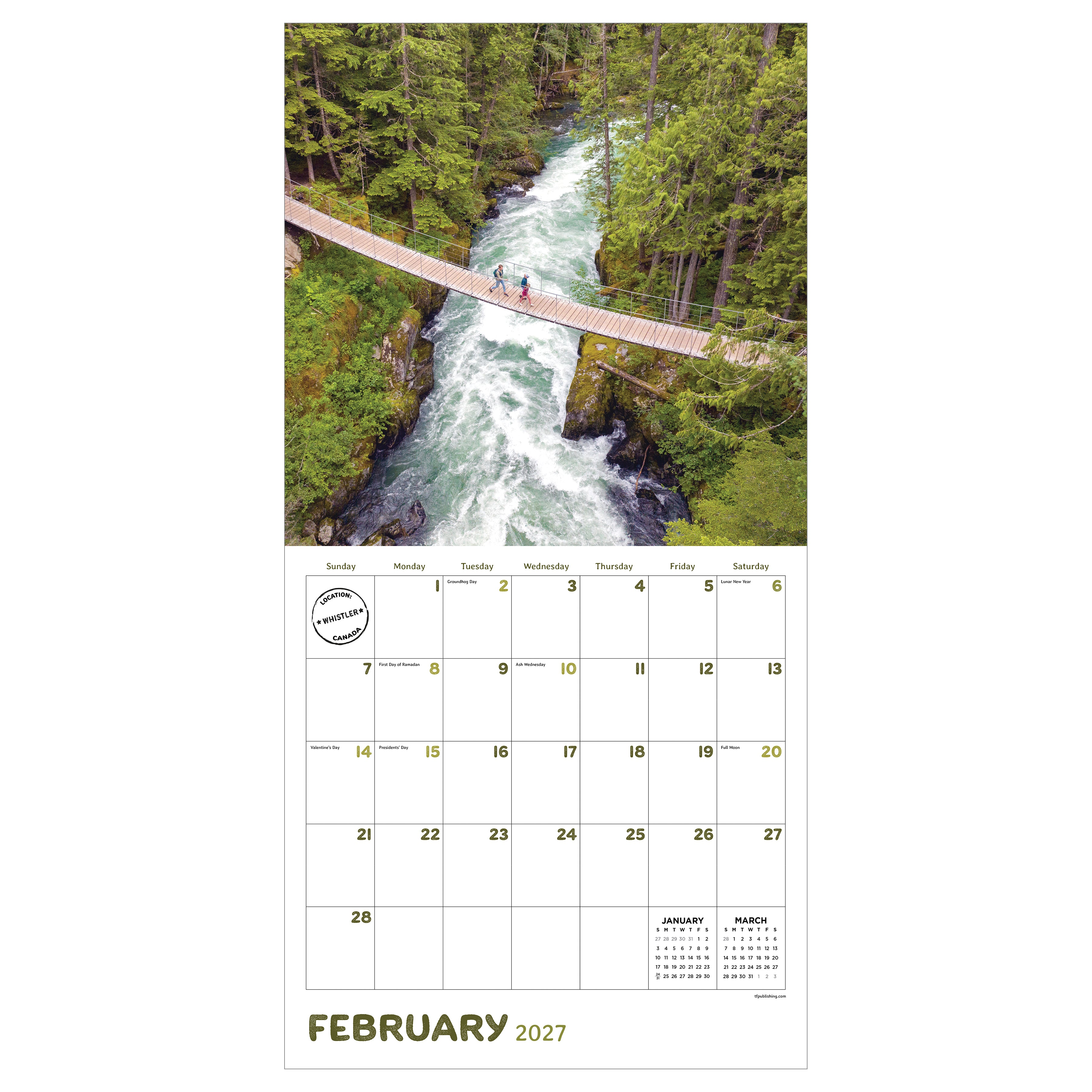 2027 Canada - Square Wall Calendar