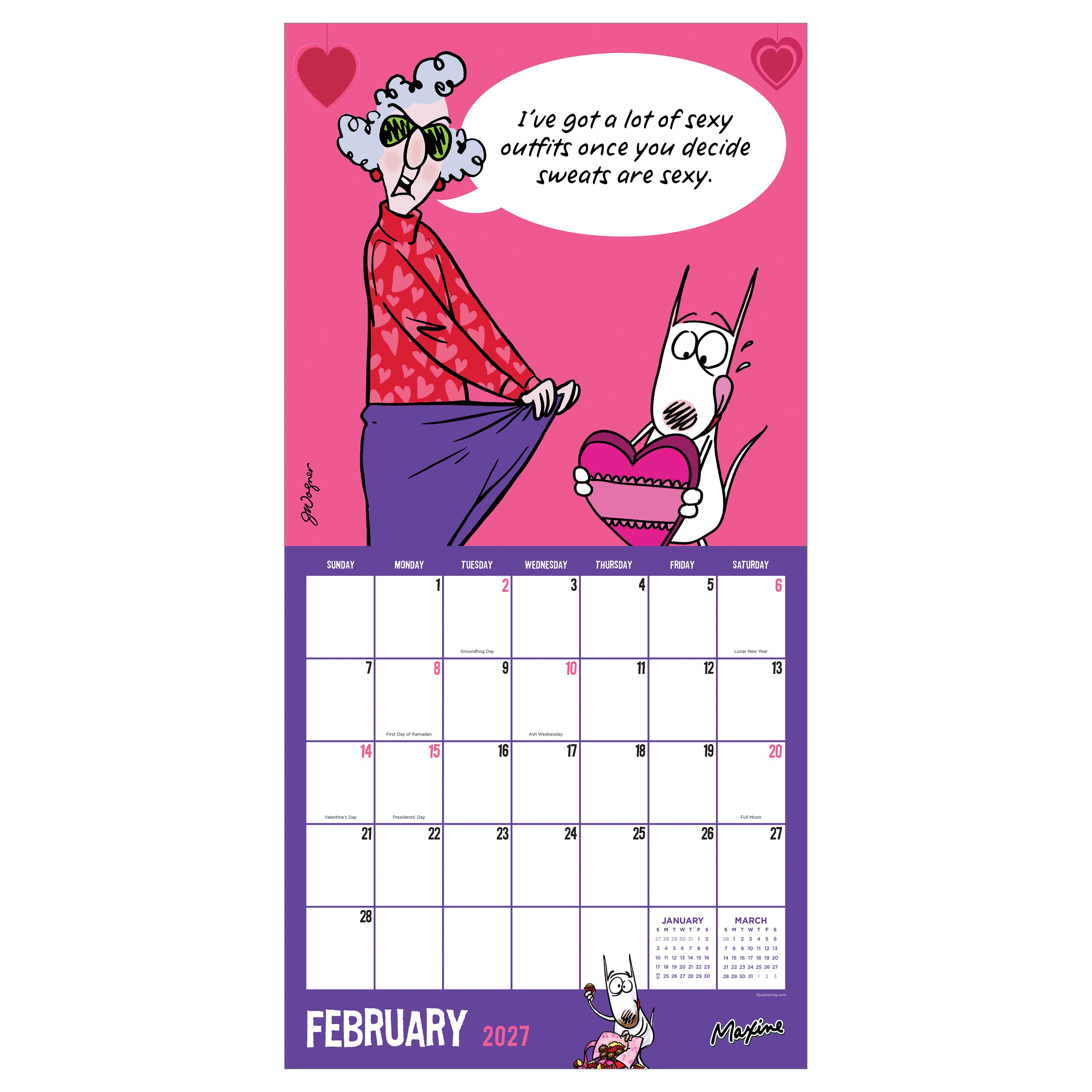 2027 Maxine - Square Wall Calendar