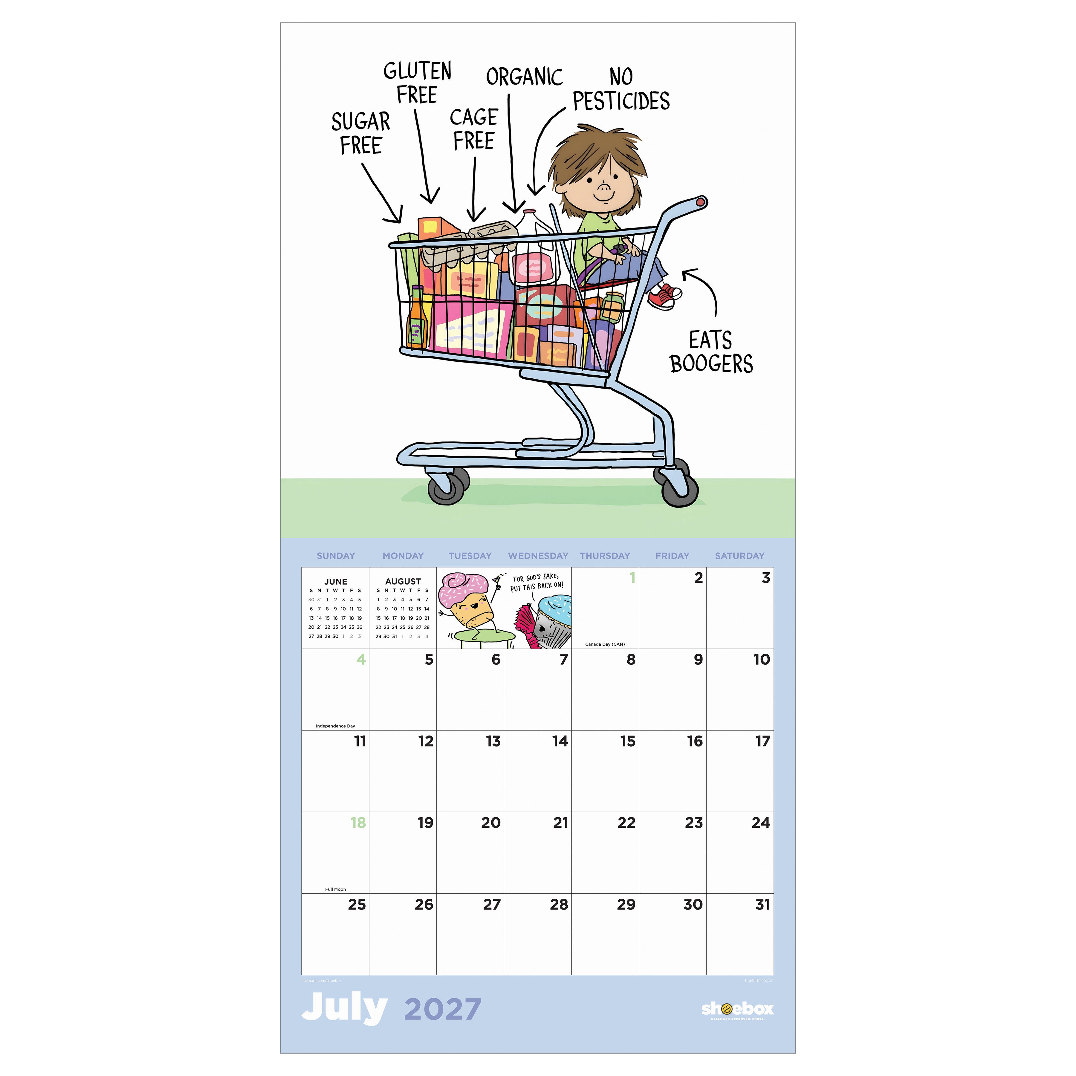 2027 Shoebox: Laugh Out Loud - Square Wall Calendar