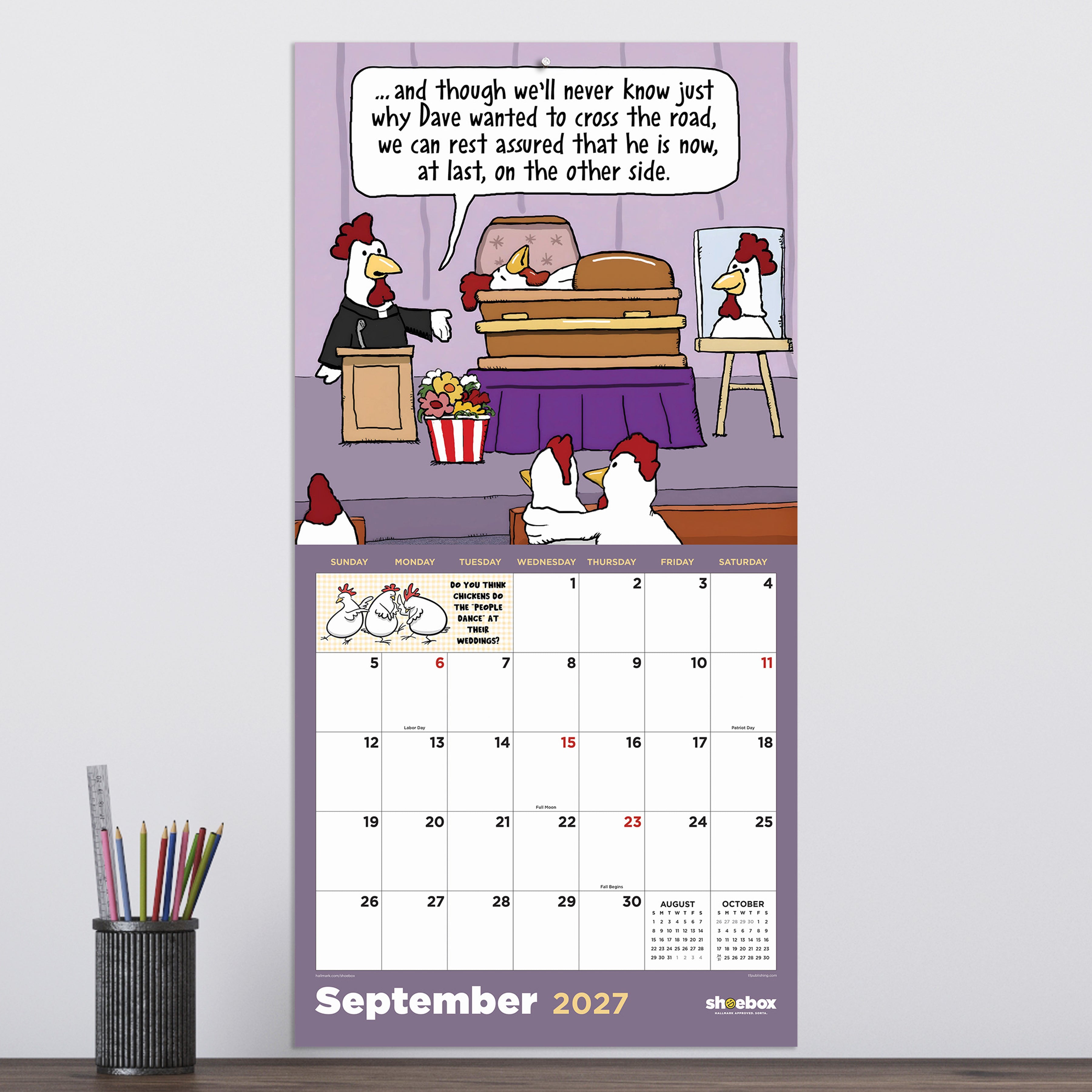 2027 Shoebox: Laugh Out Loud - Square Wall Calendar