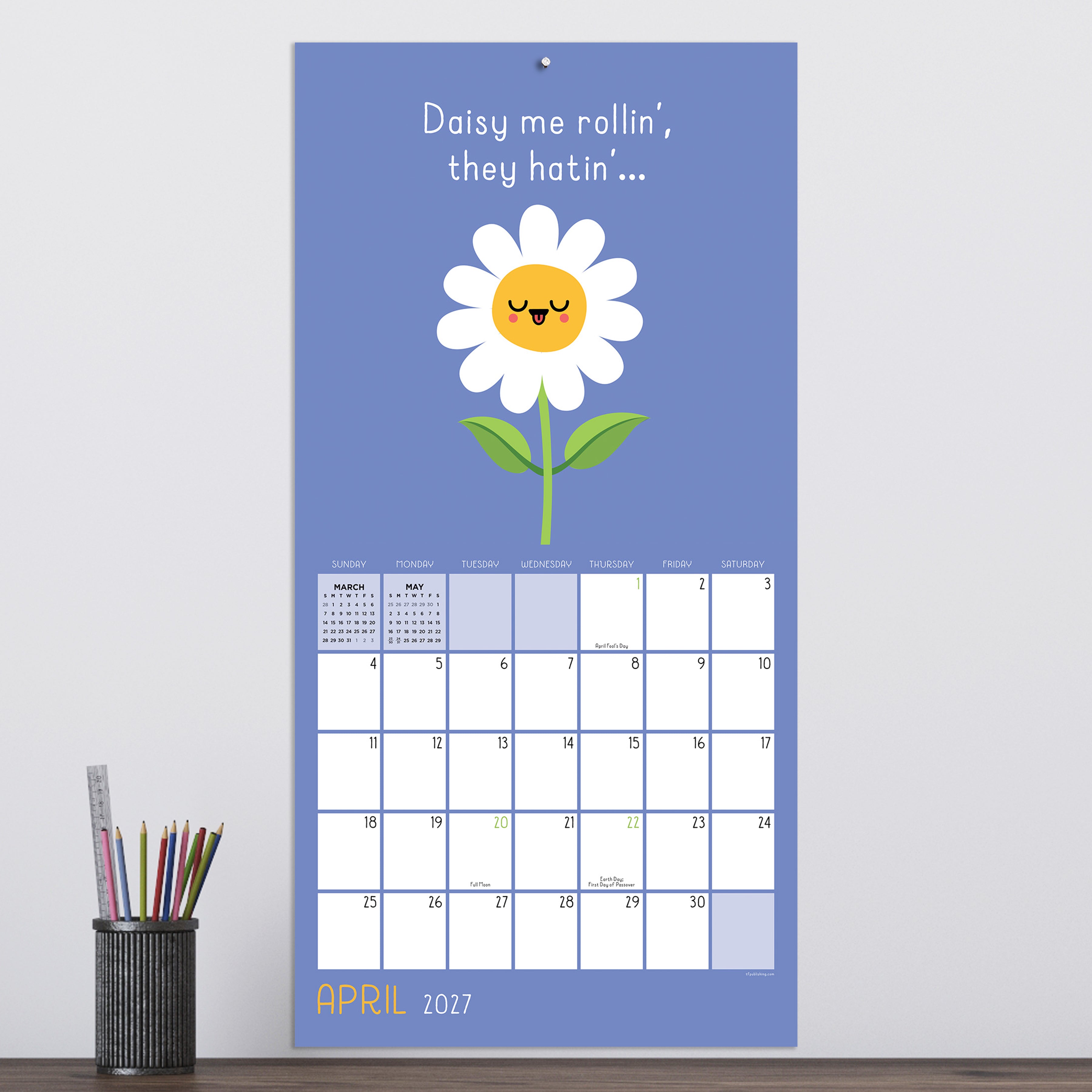 2027 Puns of Fun - Square Wall Calendar