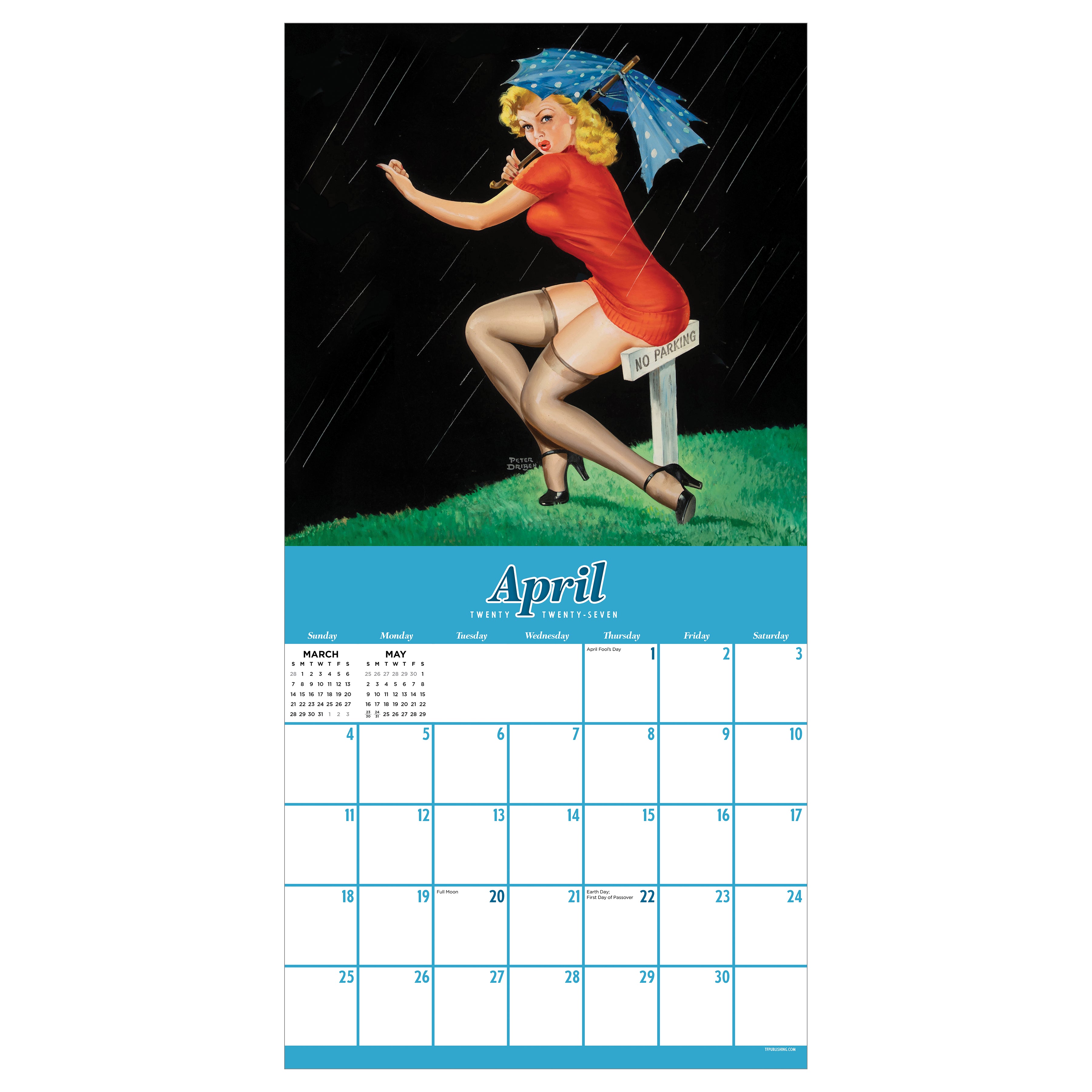 2027 PinUps - Square Wall Calendar