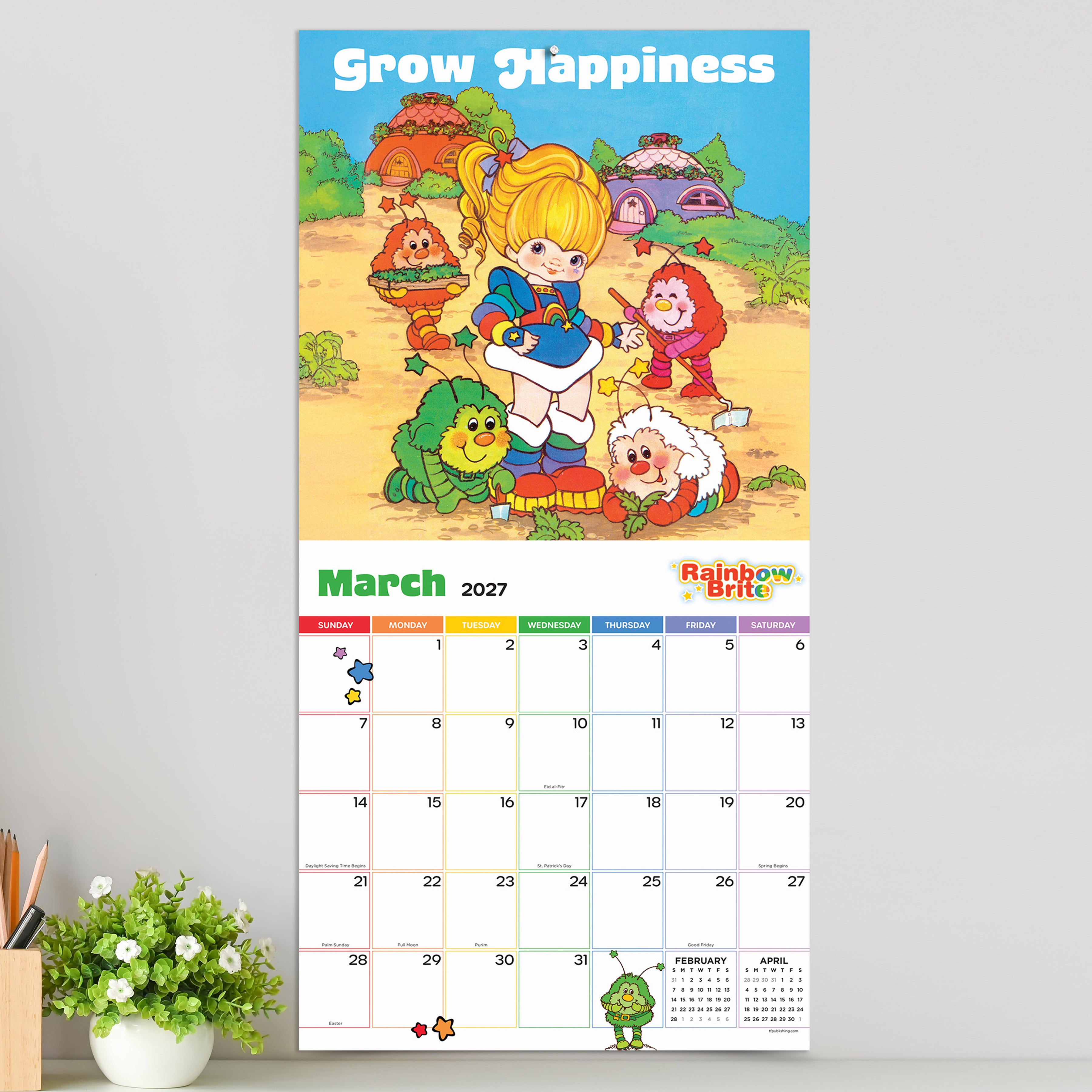 2027 Rainbow Brite - Square Wall Calendar