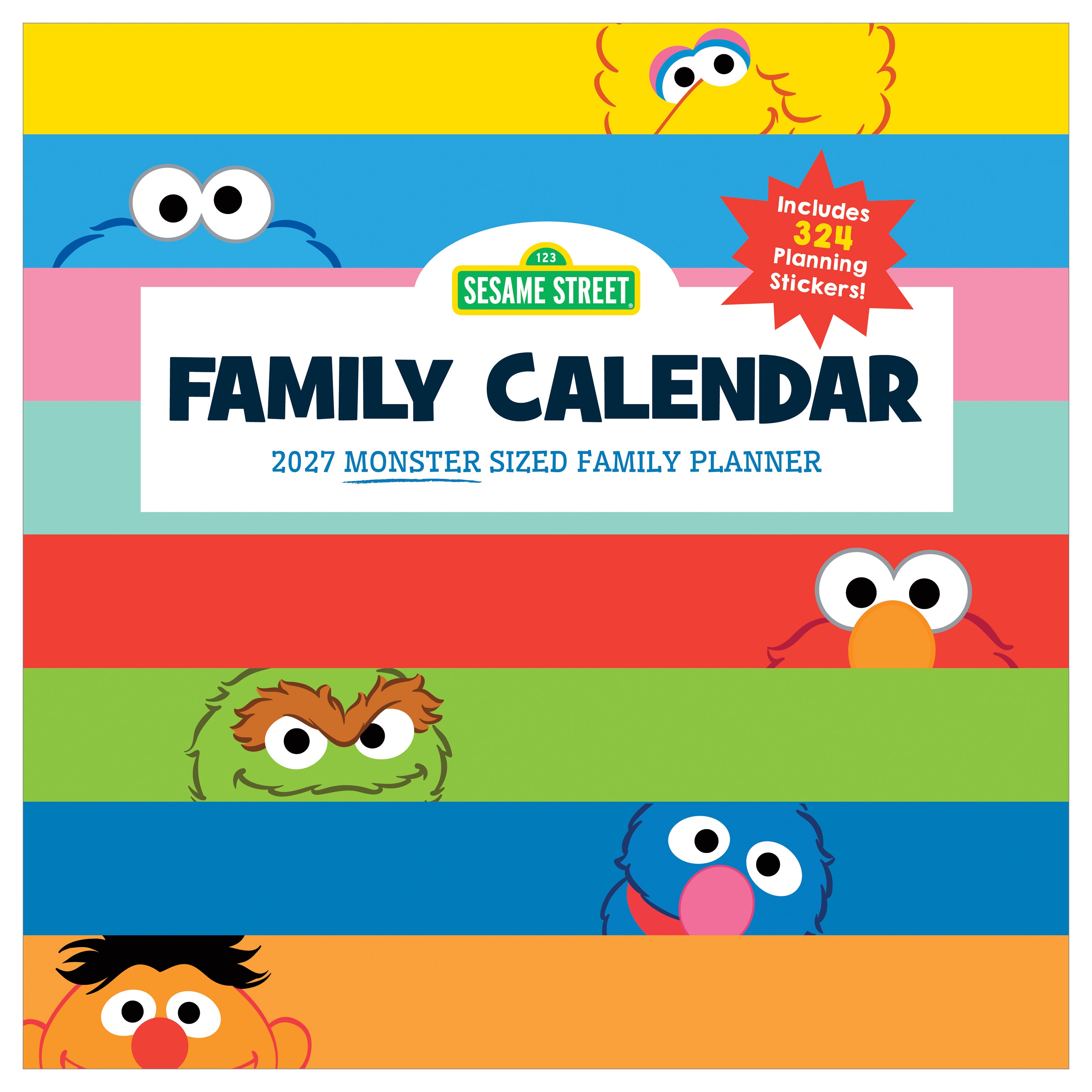 2027 Sesame Street Planning - Square Wall Calendar