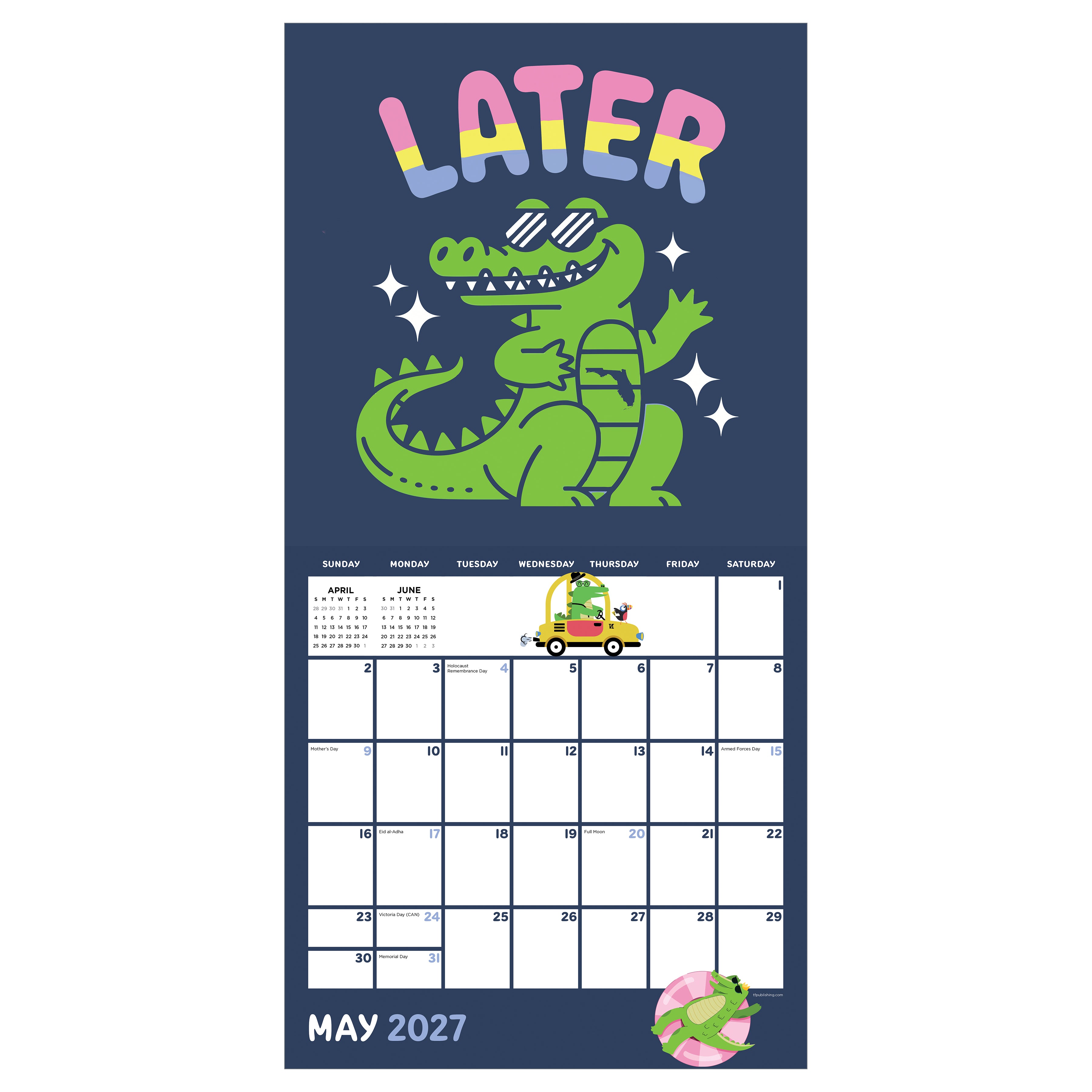 2027 Home: Florida - Square Wall Calendar