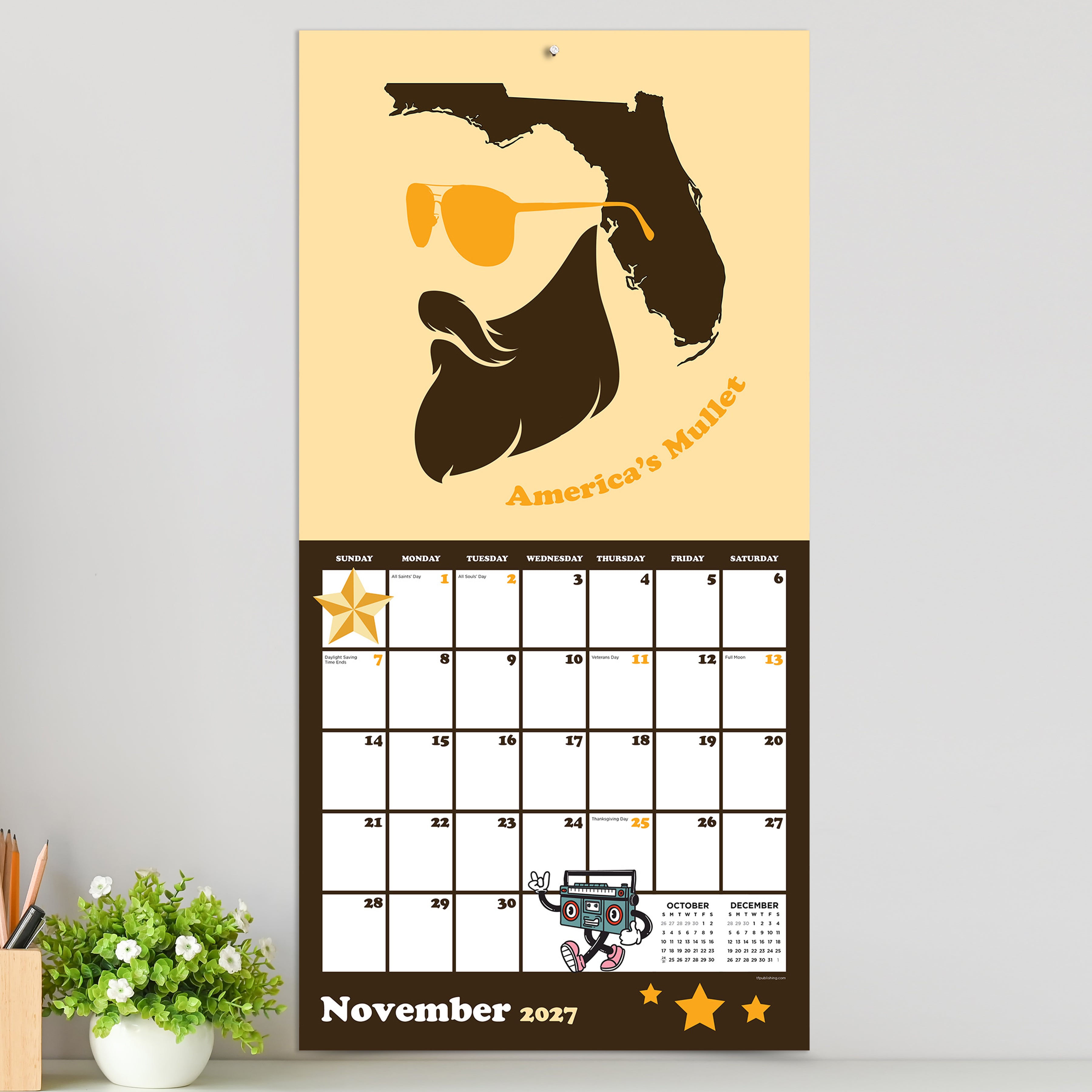 2027 Home: Florida - Square Wall Calendar