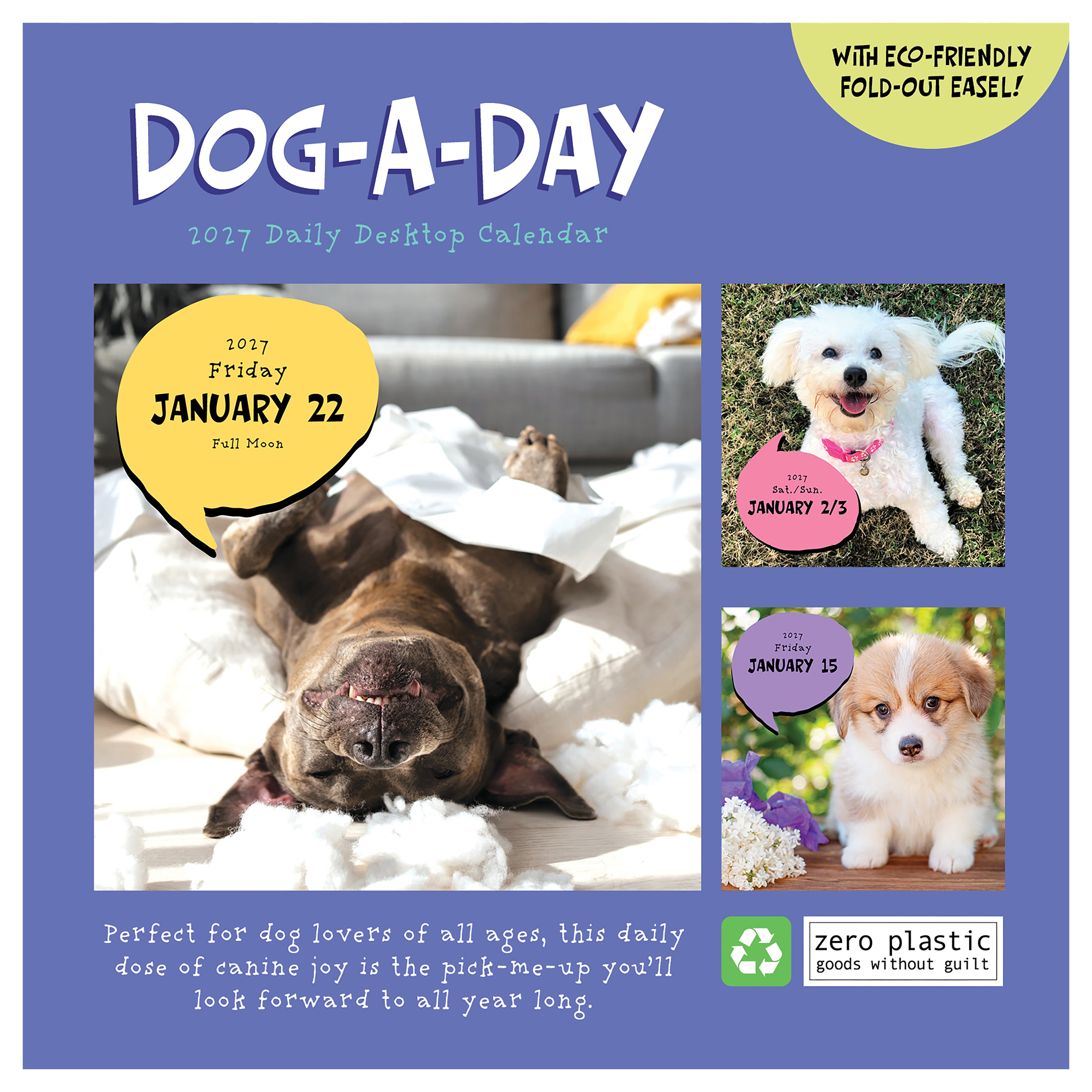 2027 Dog A Day - Boxed Page-A-Day Calendar