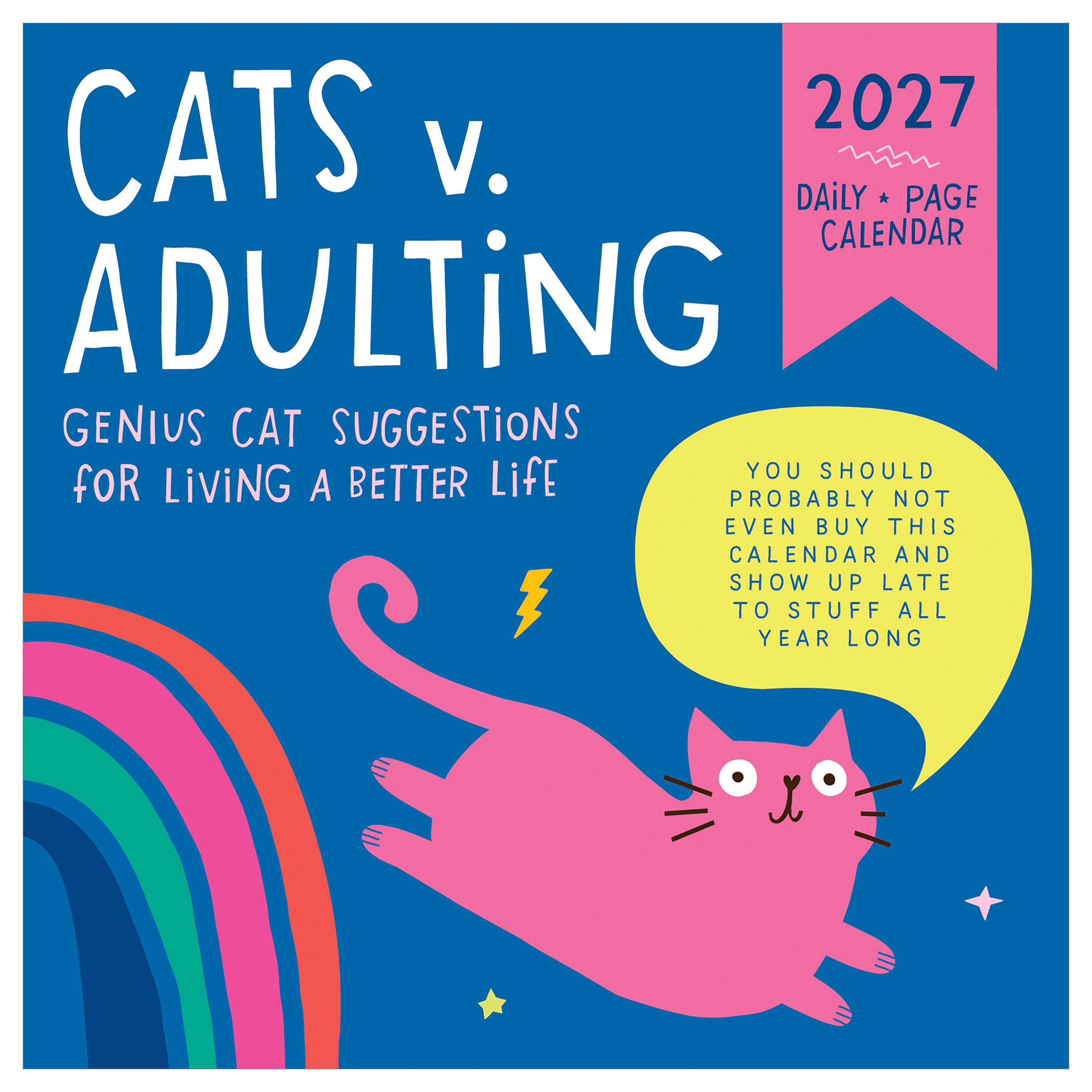 2027 Cats vs Adulting by Amy Smyth - Boxed Page-A-Day Calendar