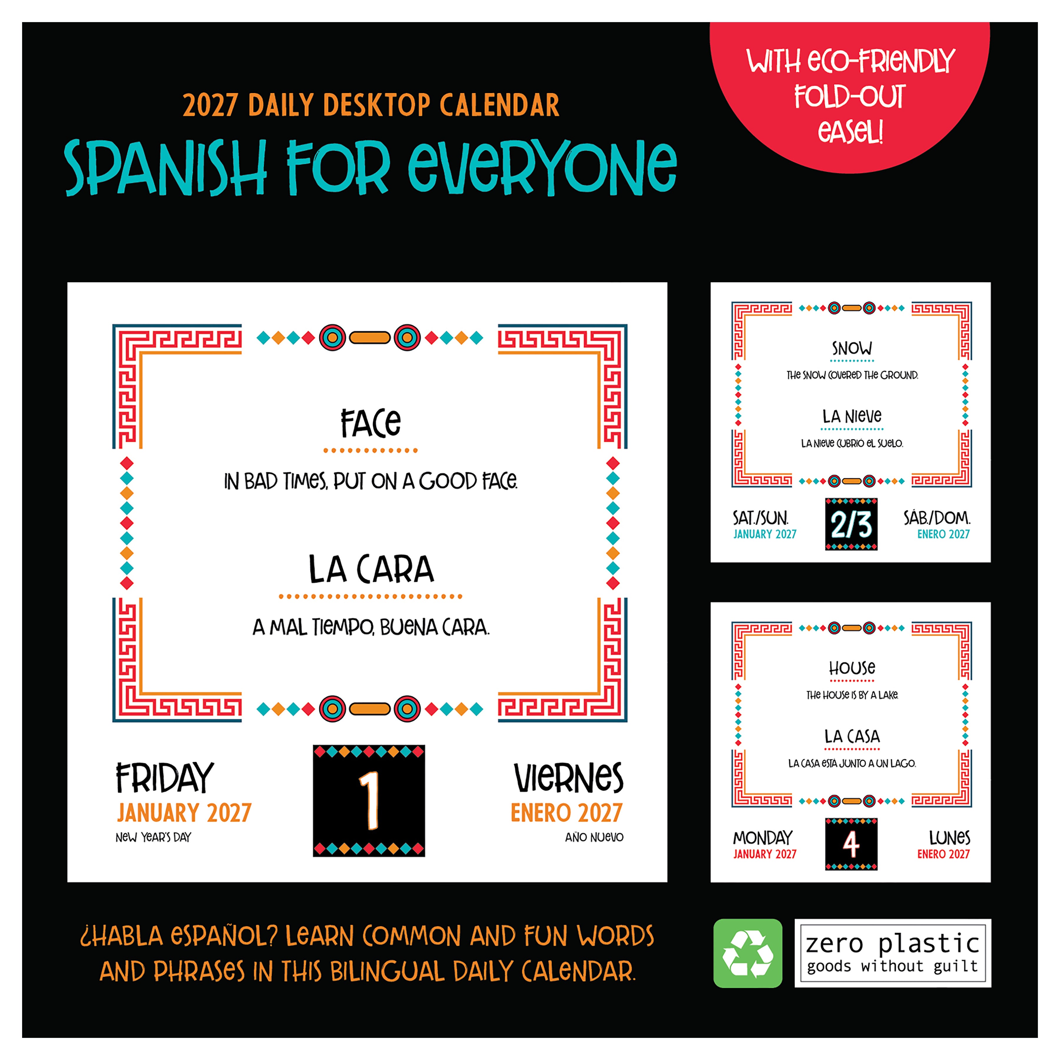 2027 Spanish Words - Boxed Page-A-Day Calendar