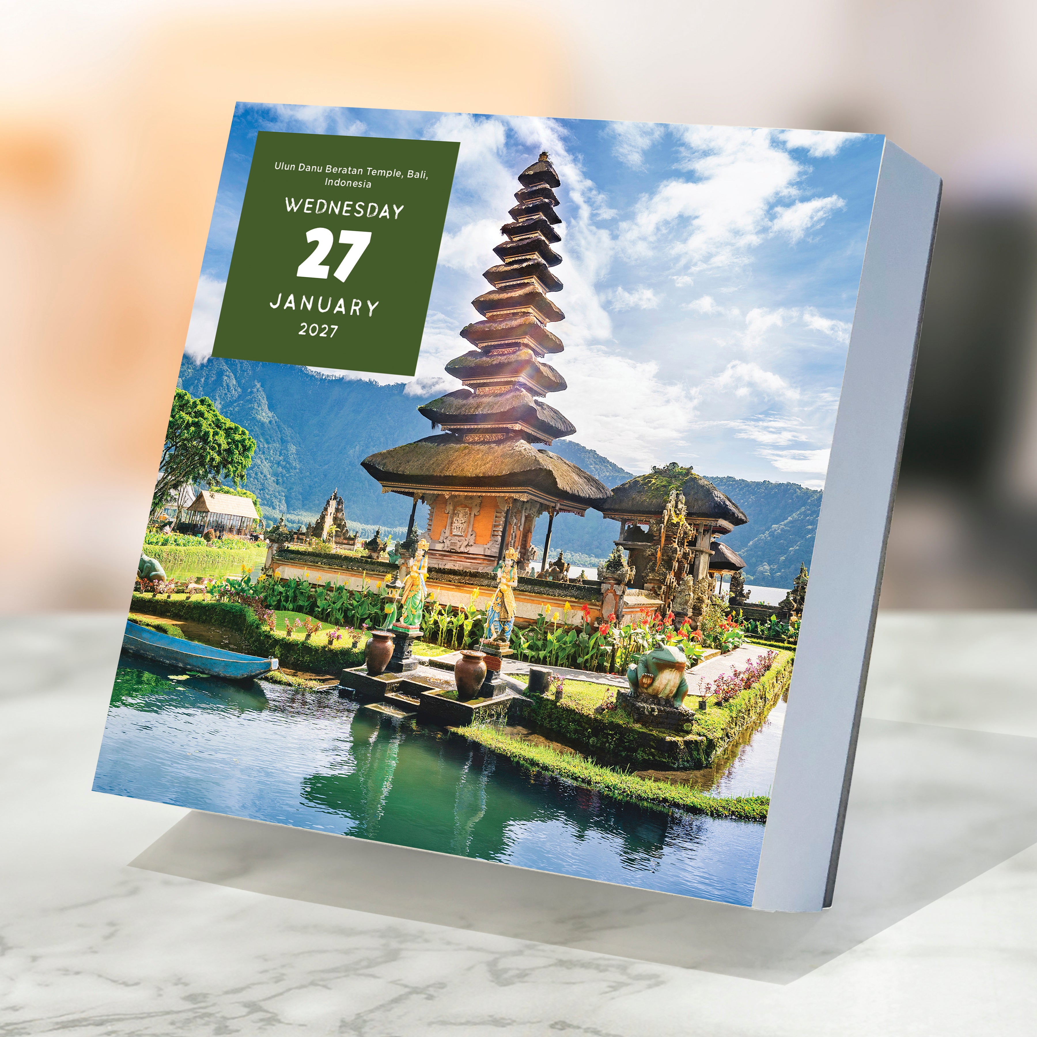 2027 World Travel - Boxed Page-A-Day Calendar