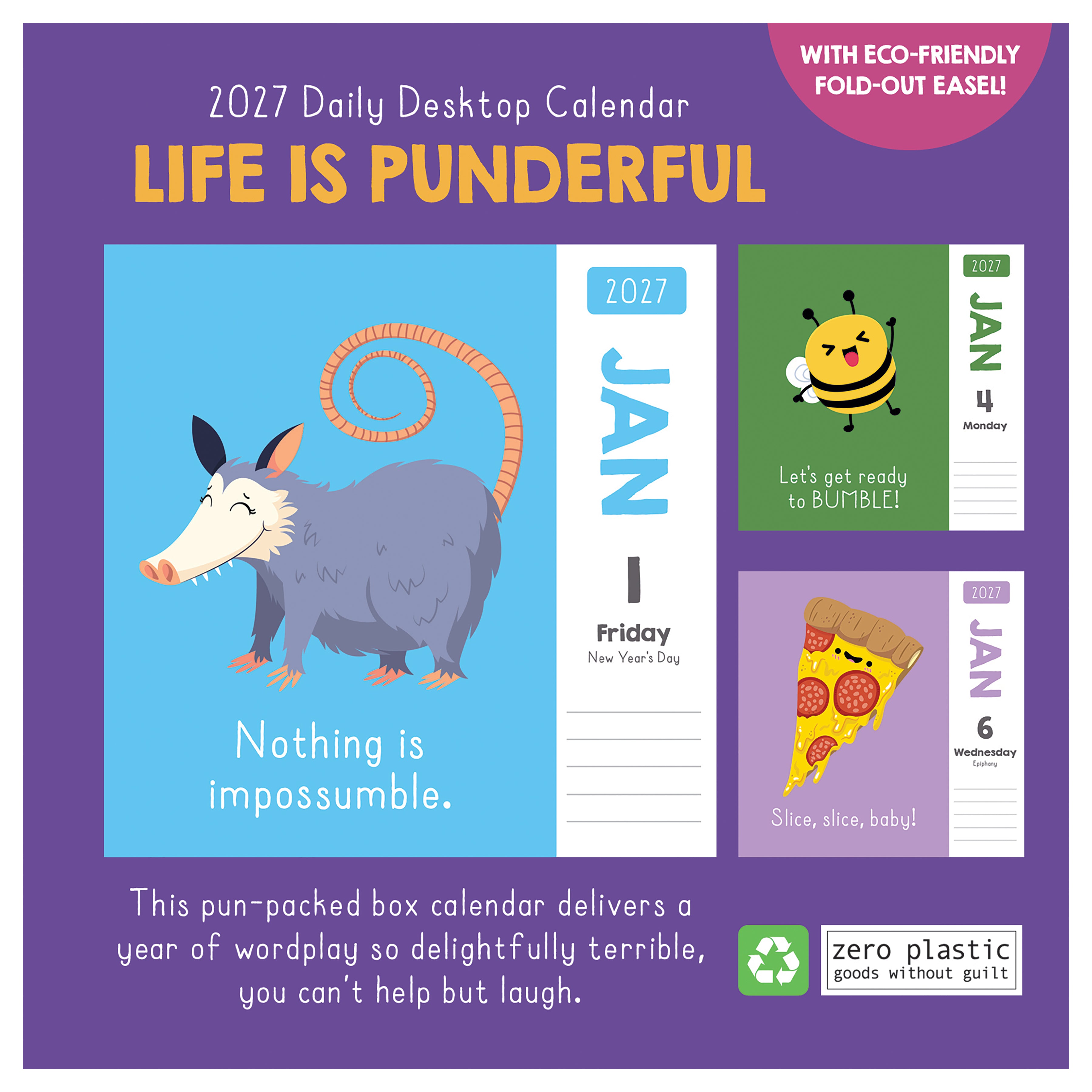 2027 Puns of Fun - Boxed Page-A-Day Calendar