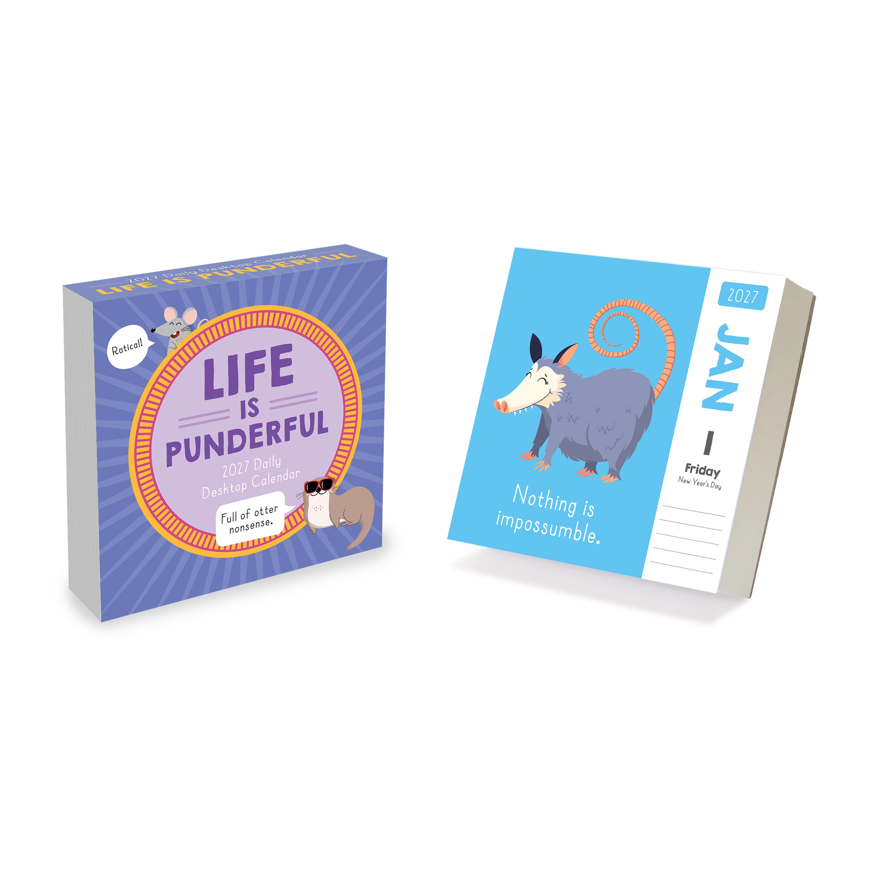 2027 Puns of Fun - Boxed Page-A-Day Calendar