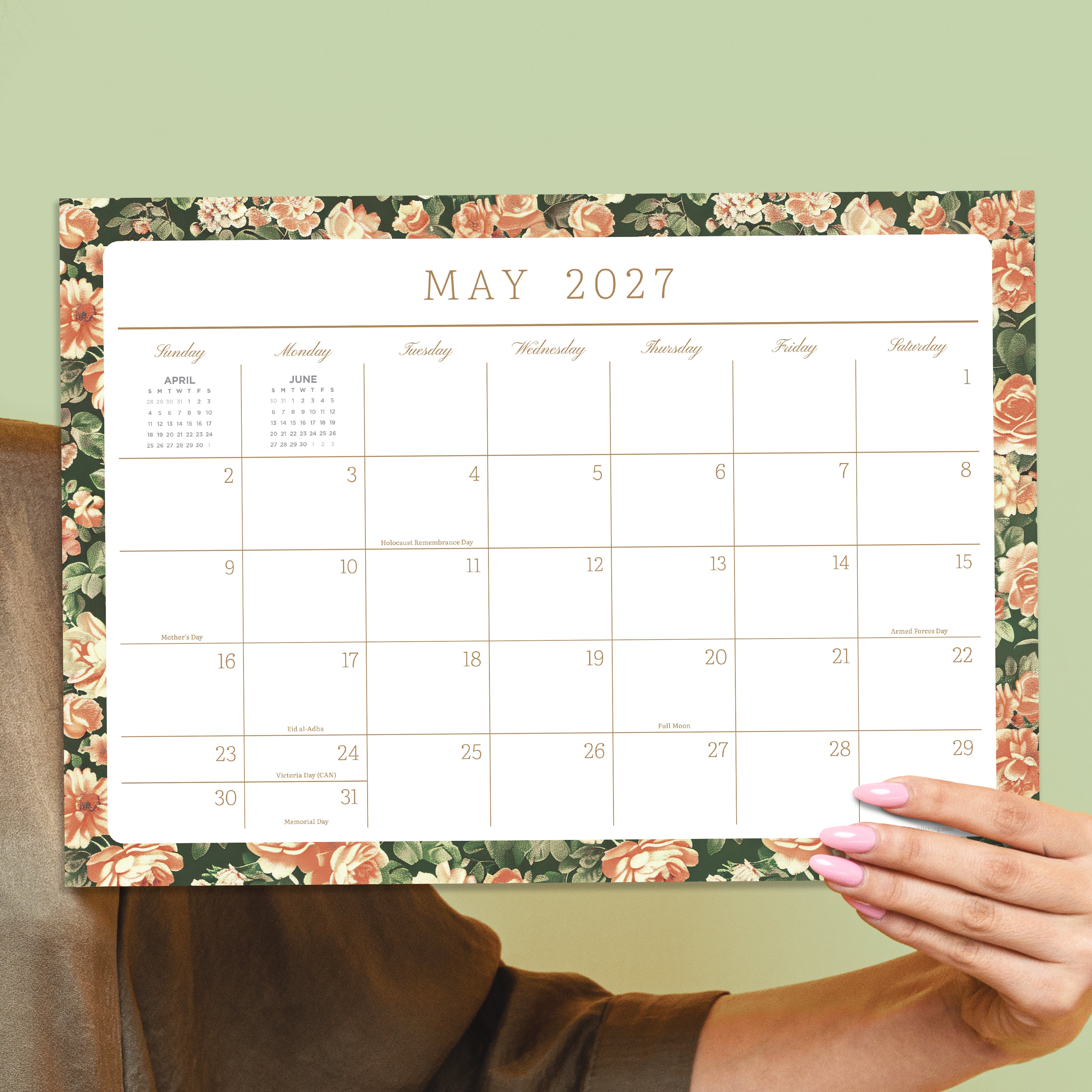 2027 Artisan Legacy - Medium Desk Pad Calendar