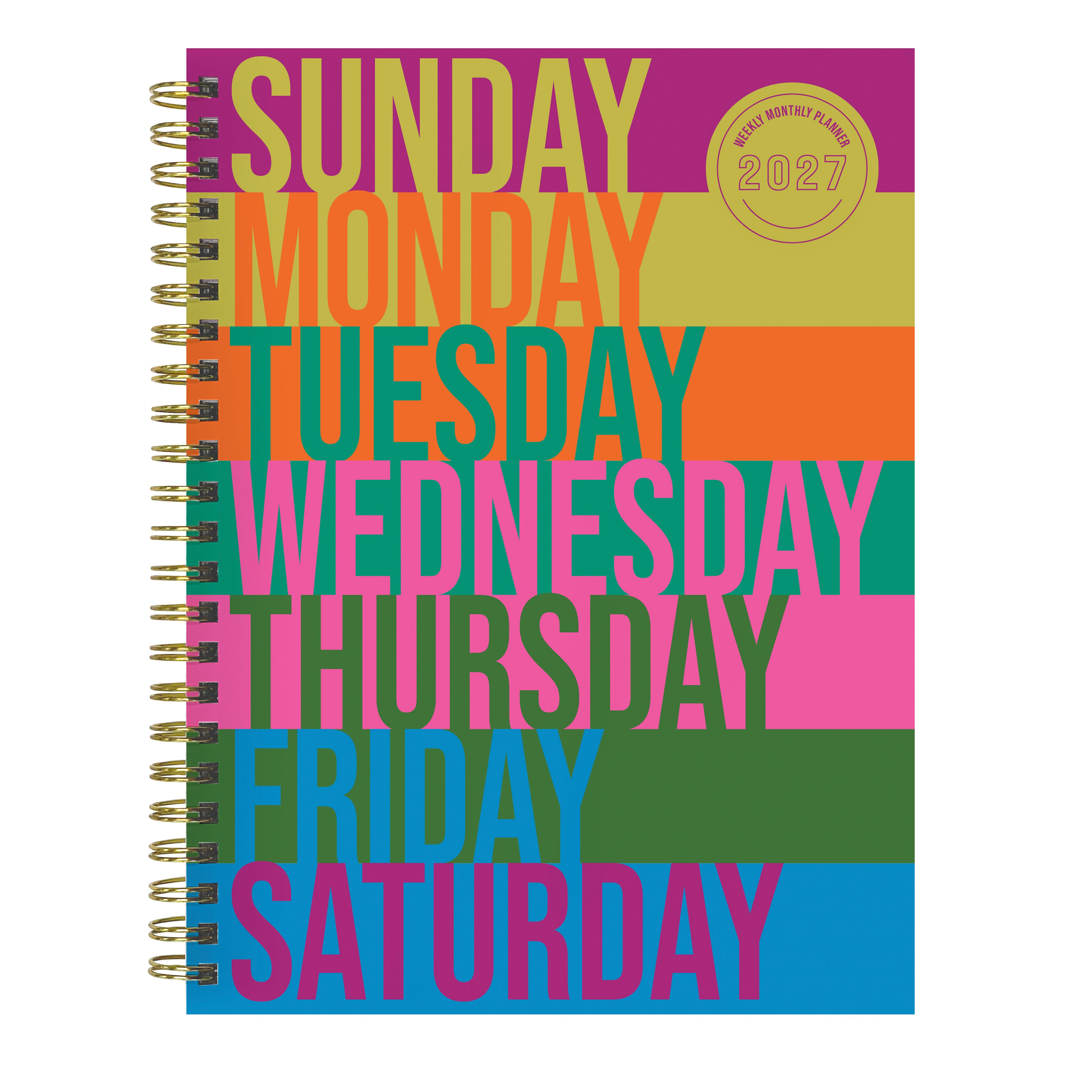 2027 All Week Long - Medium Weekly and Monthly Diary/Planner