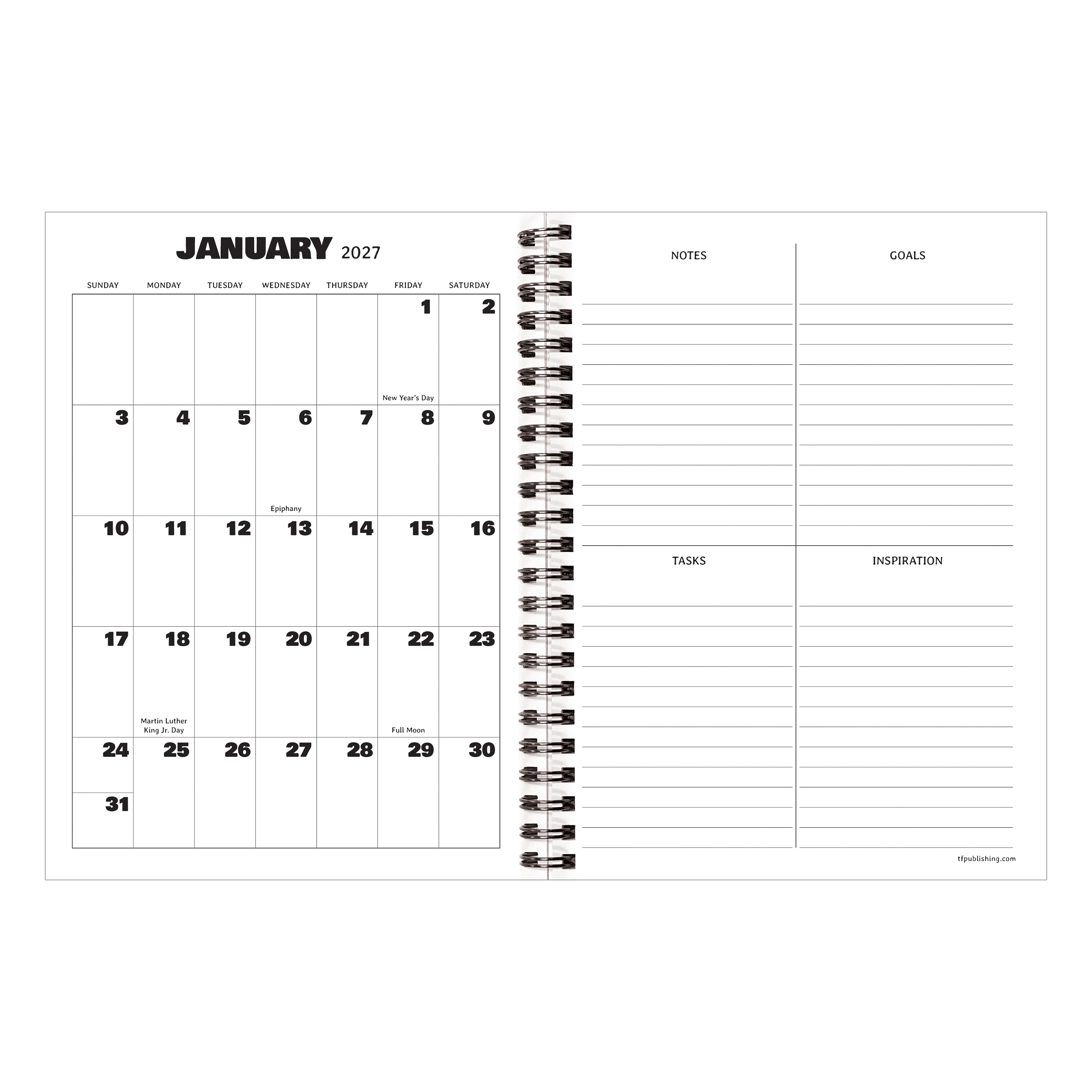 2027 Nascar - Medium Weekly and Monthly Diary/Planner