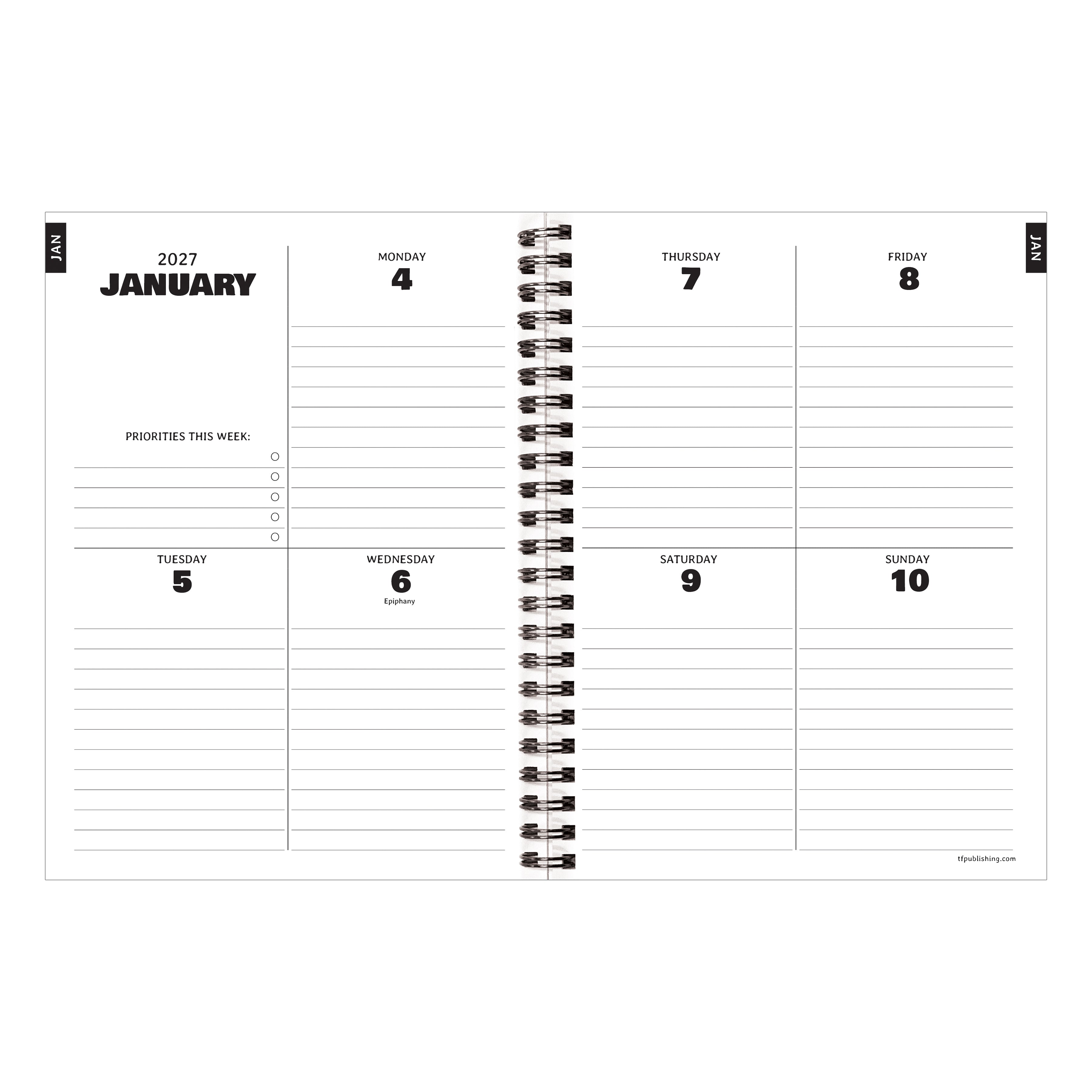 2027 Nascar - Medium Weekly and Monthly Diary/Planner