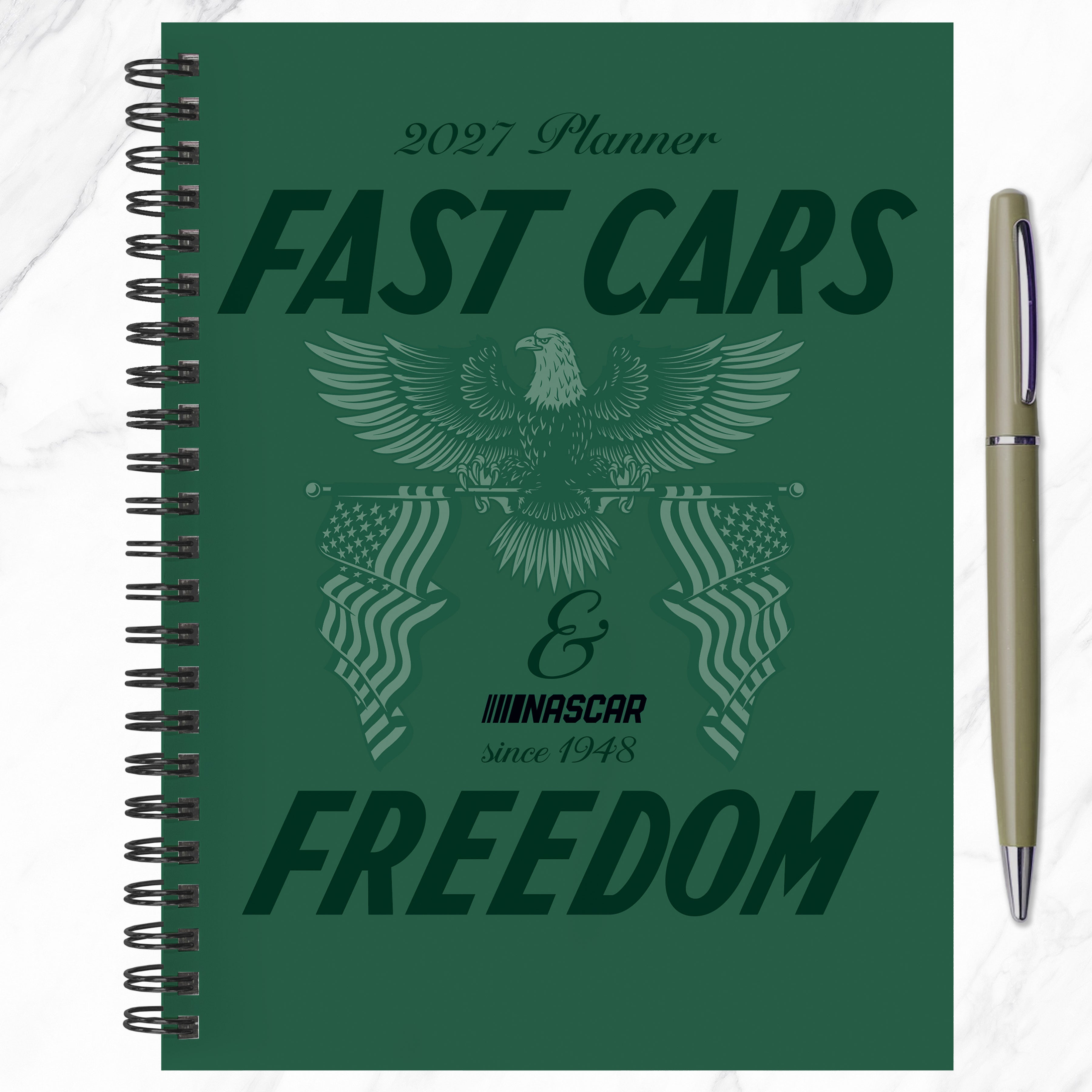 2027 Nascar - Medium Weekly and Monthly Diary/Planner