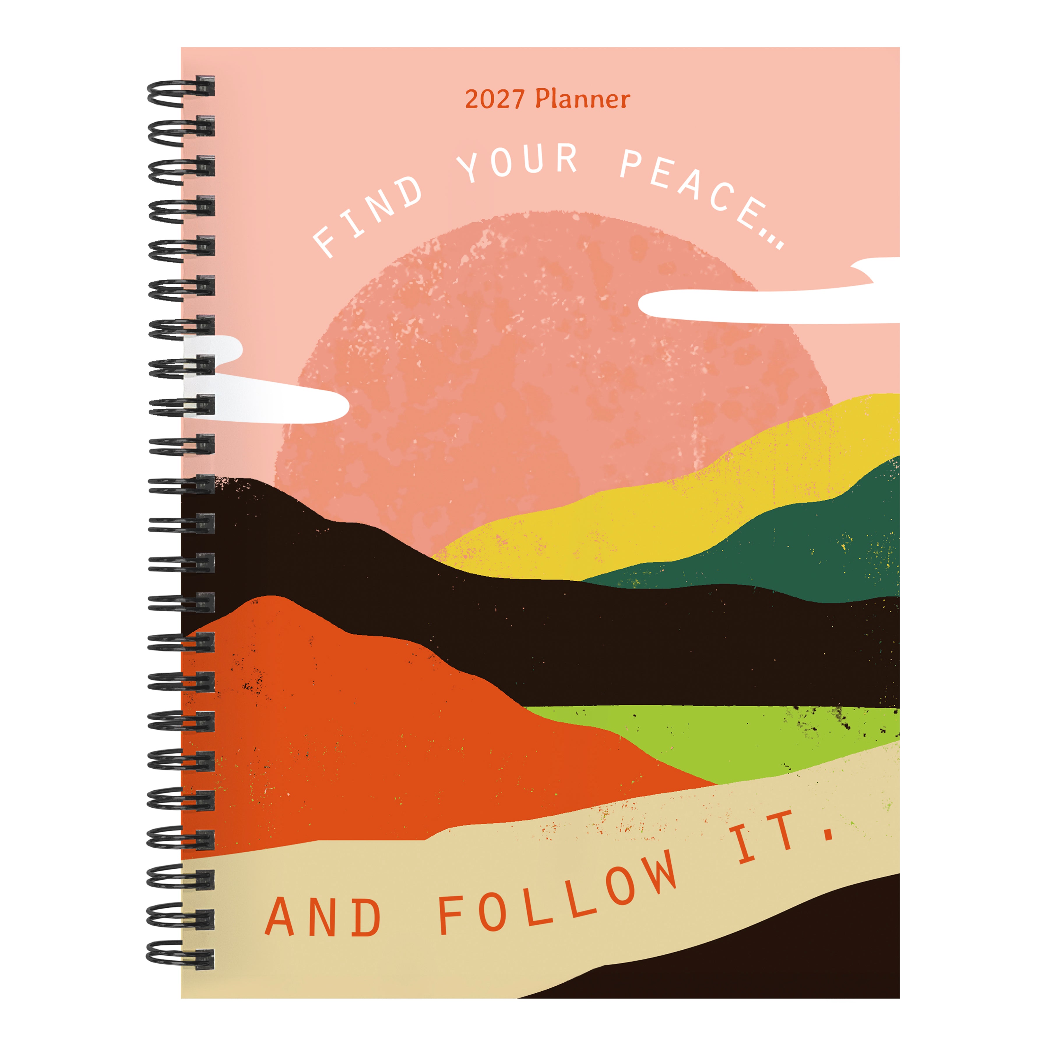 2027 Mahogany - Medium Weekly and Monthly Diary/Planner