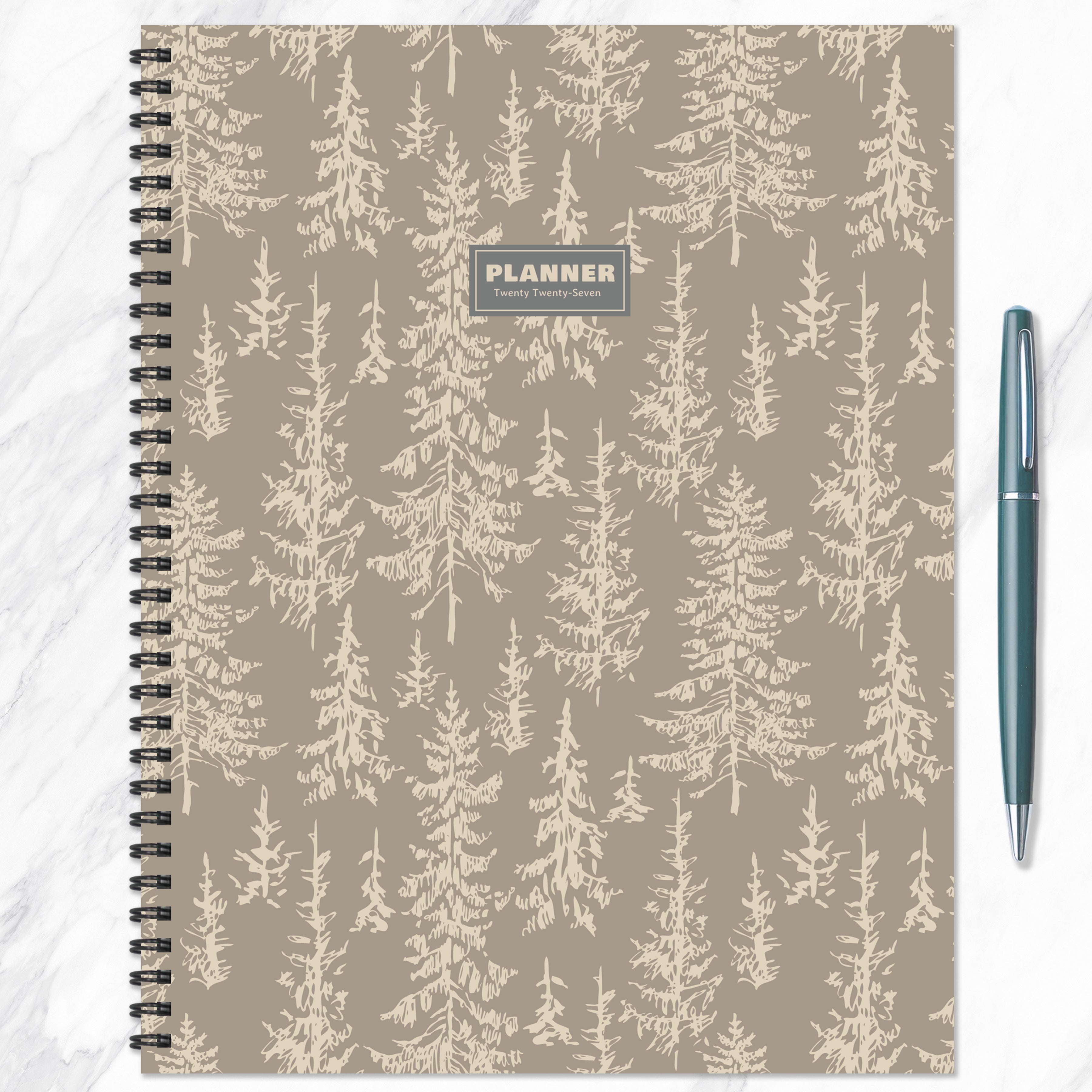 2027 Foggy Forest - Large Weekly and Monthly Diary/Planner