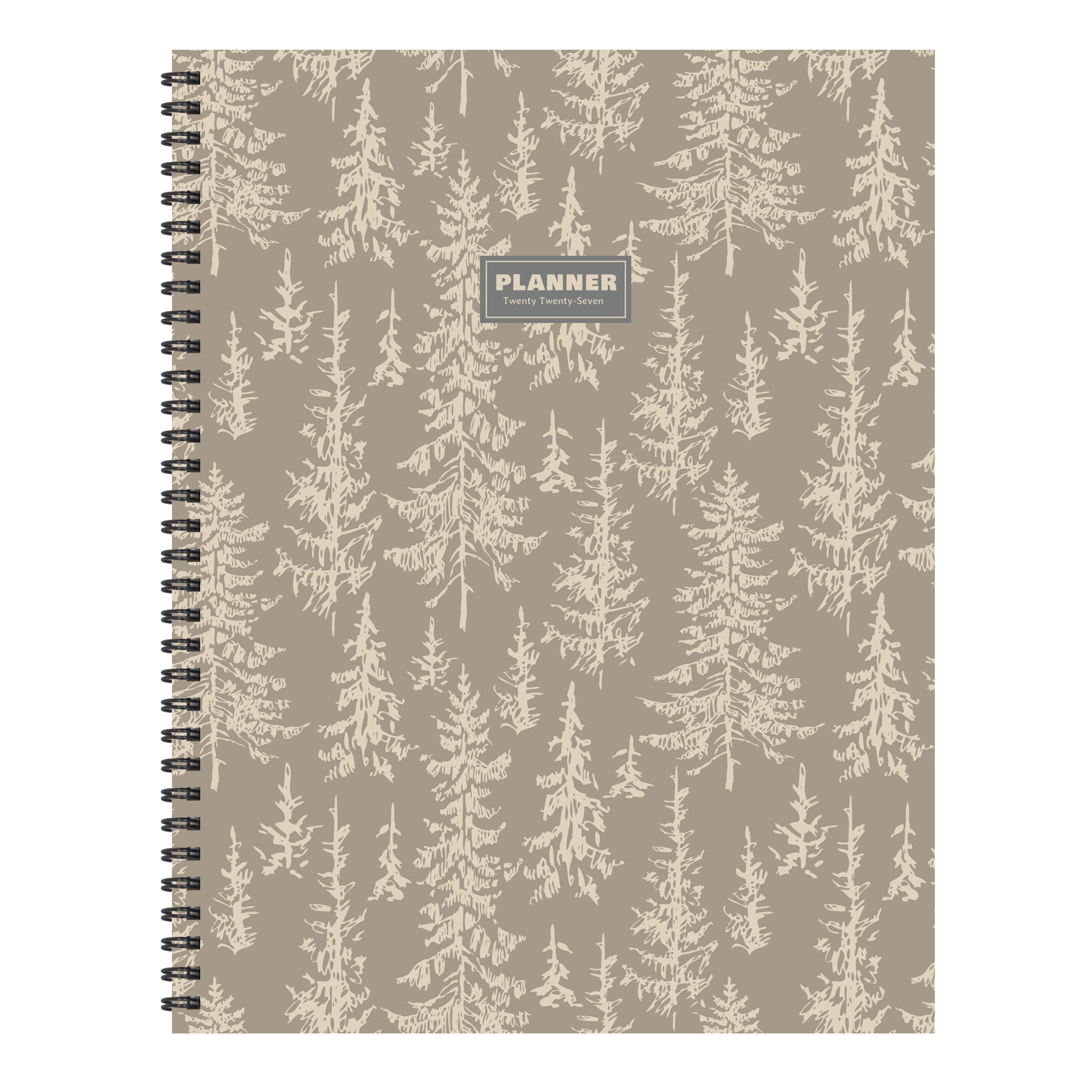 2027 Foggy Forest - Large Weekly and Monthly Diary/Planner