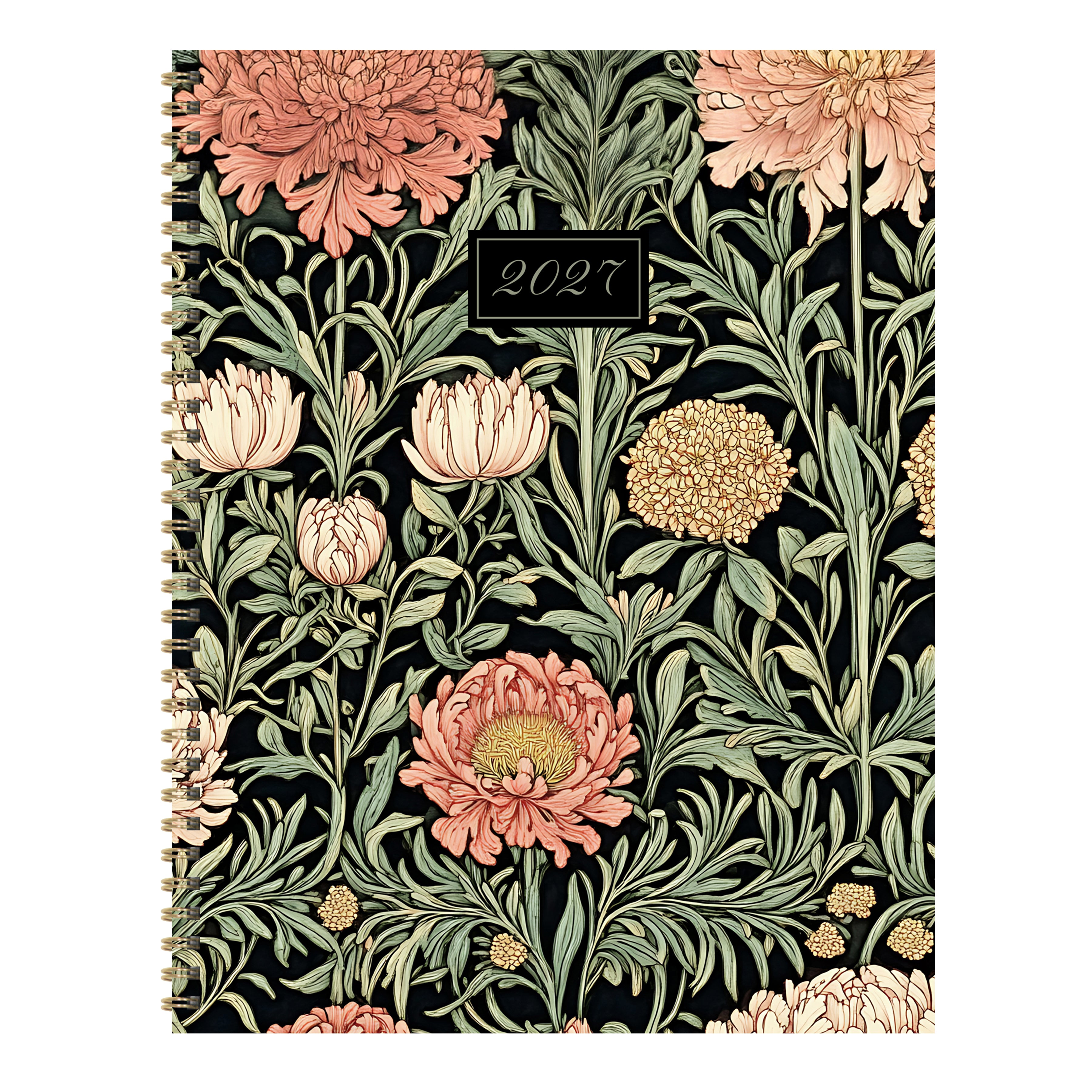 2027 Formal Flowers - Large Weekly and Monthly Diary/Planner