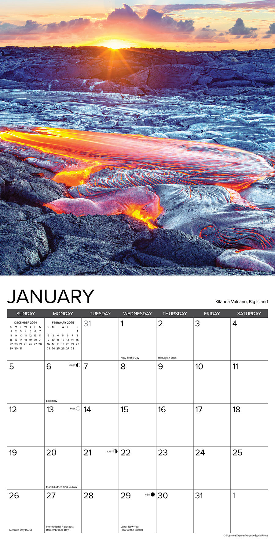 2025 Hawaii - Square Wall Calendar