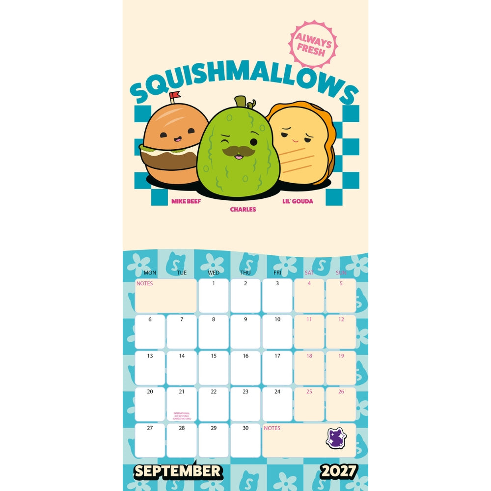 2027 Squishmallows - Square Wall Calendar - product image 4