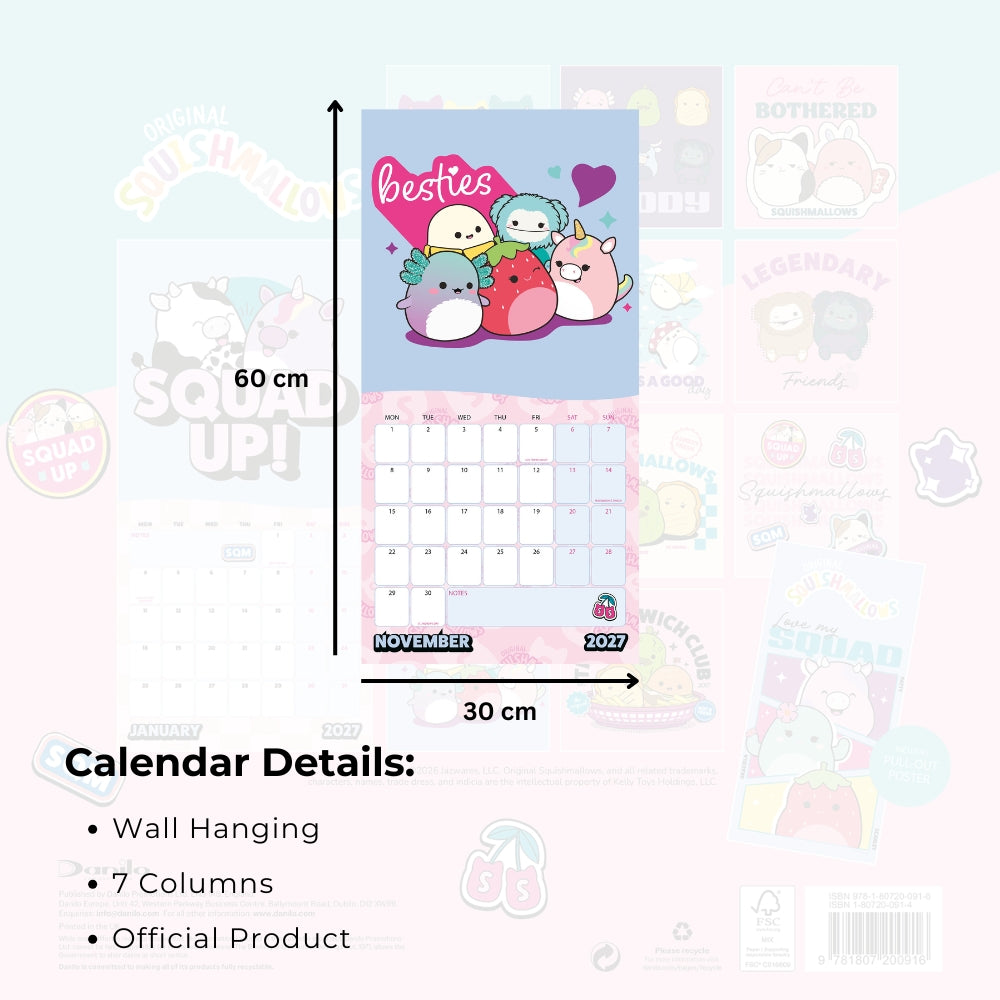 2027 Squishmallows - Square Wall Calendar - product image 6