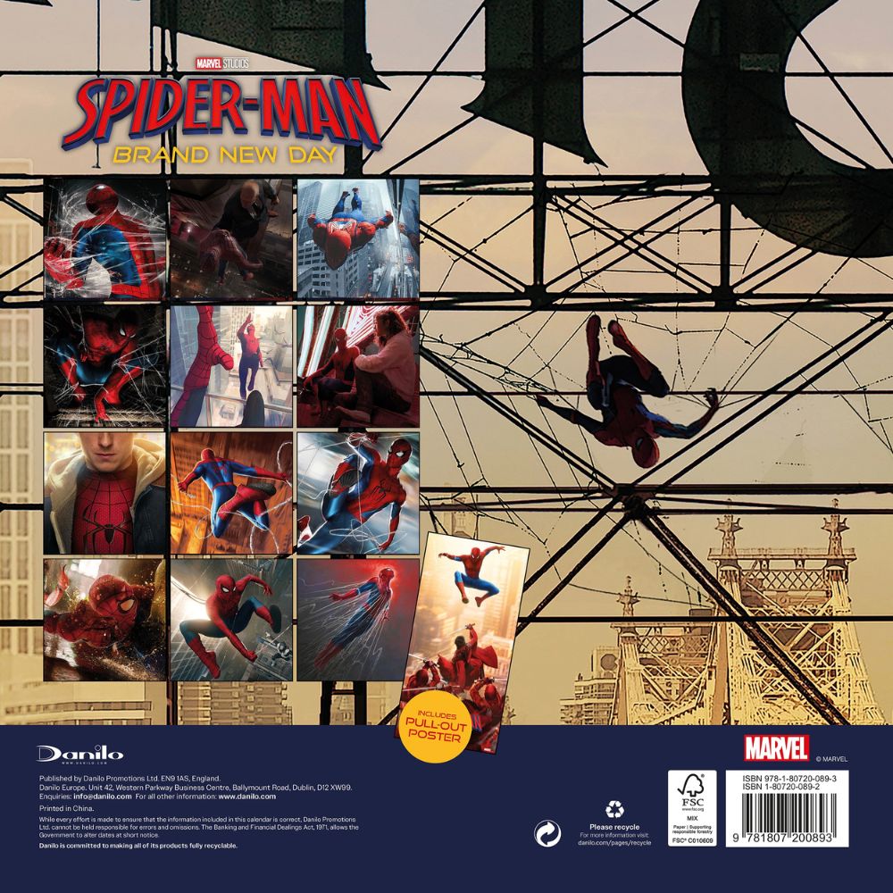 2027 Spider-Man - Square Wall Calendar - product image 4