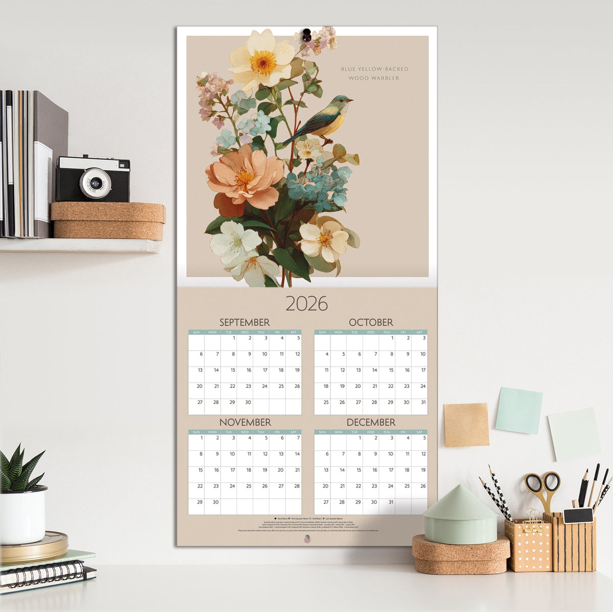 2027 Birds - Square Wall Calendar