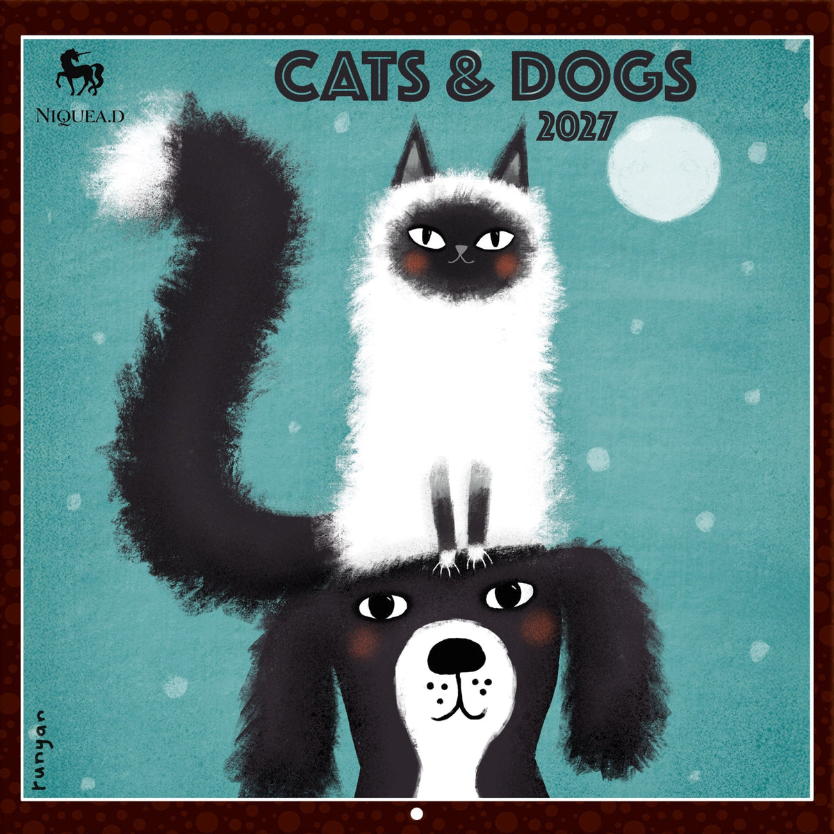 2027 Cats & Dogs - Square Wall Calendar