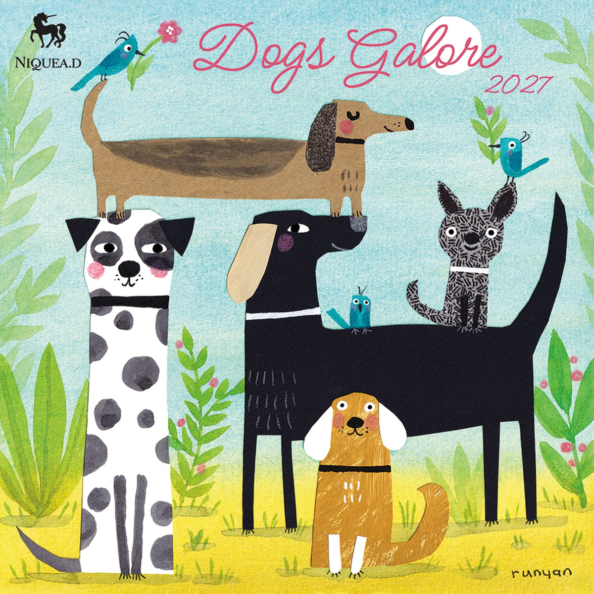 2027 Dogs Galore - Square Wall Calendar