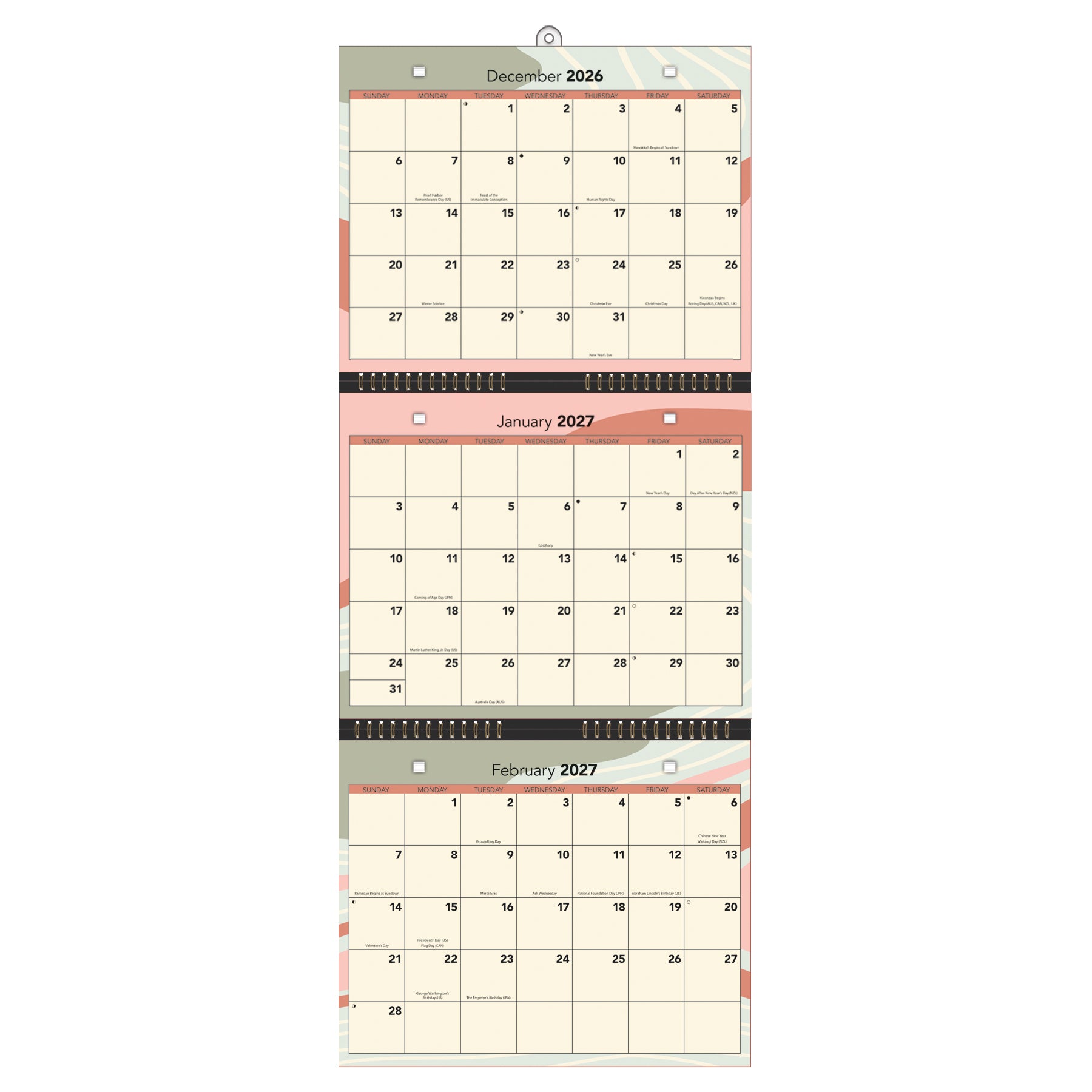 3-Month View Calendars | The Perfect Office Tool