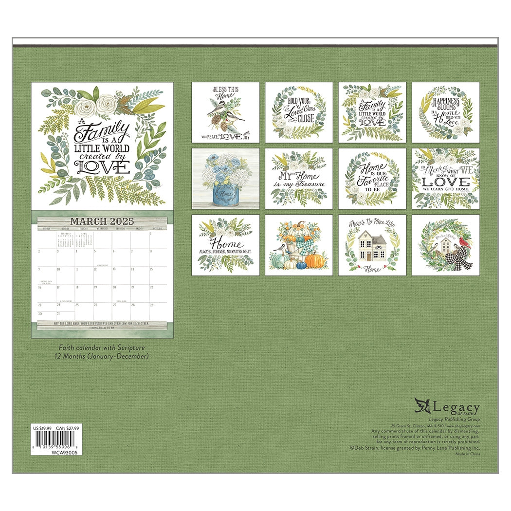 2025 Legacy Bless This House - Deluxe Wall Calendar