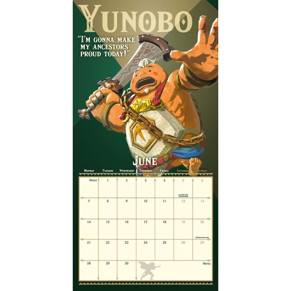 2027 The Legend Of Zelda - Square Wall Calendar - product image 3