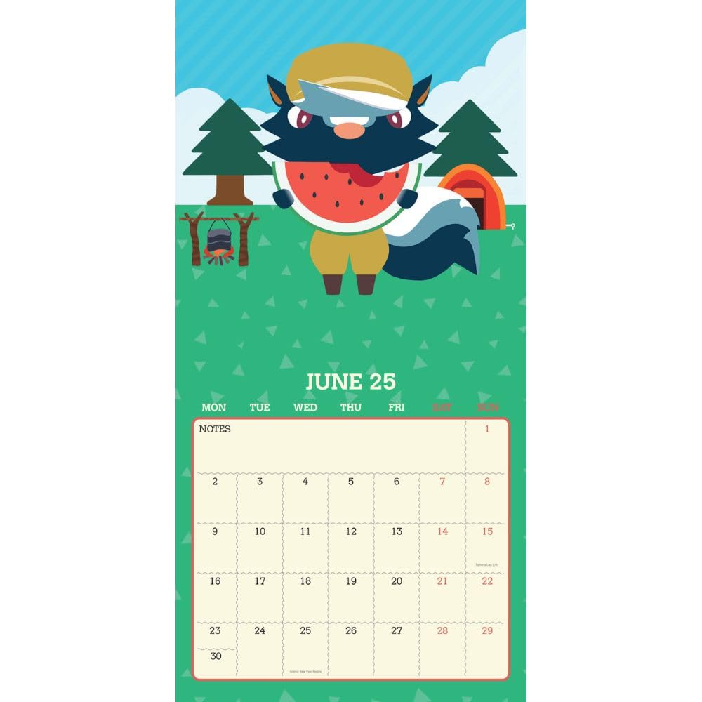 2025 Animal Crossing - Square Wall Calendar