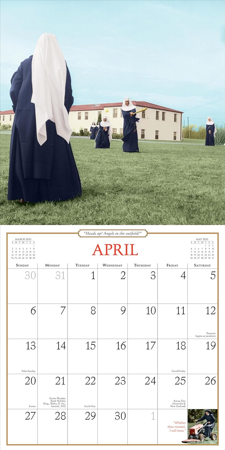 2025 Nuns Having Fun - Square Wall Calendar