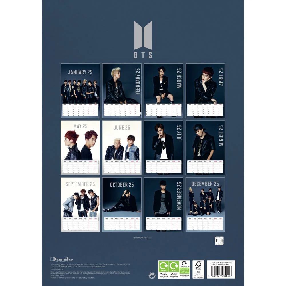 2025 BTS - A3 Wall Calendar