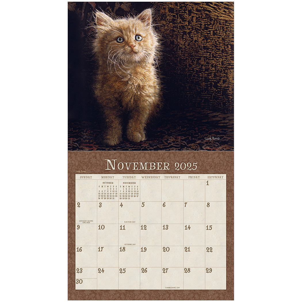 2025 Legacy Kittens - Deluxe Wall Calendar